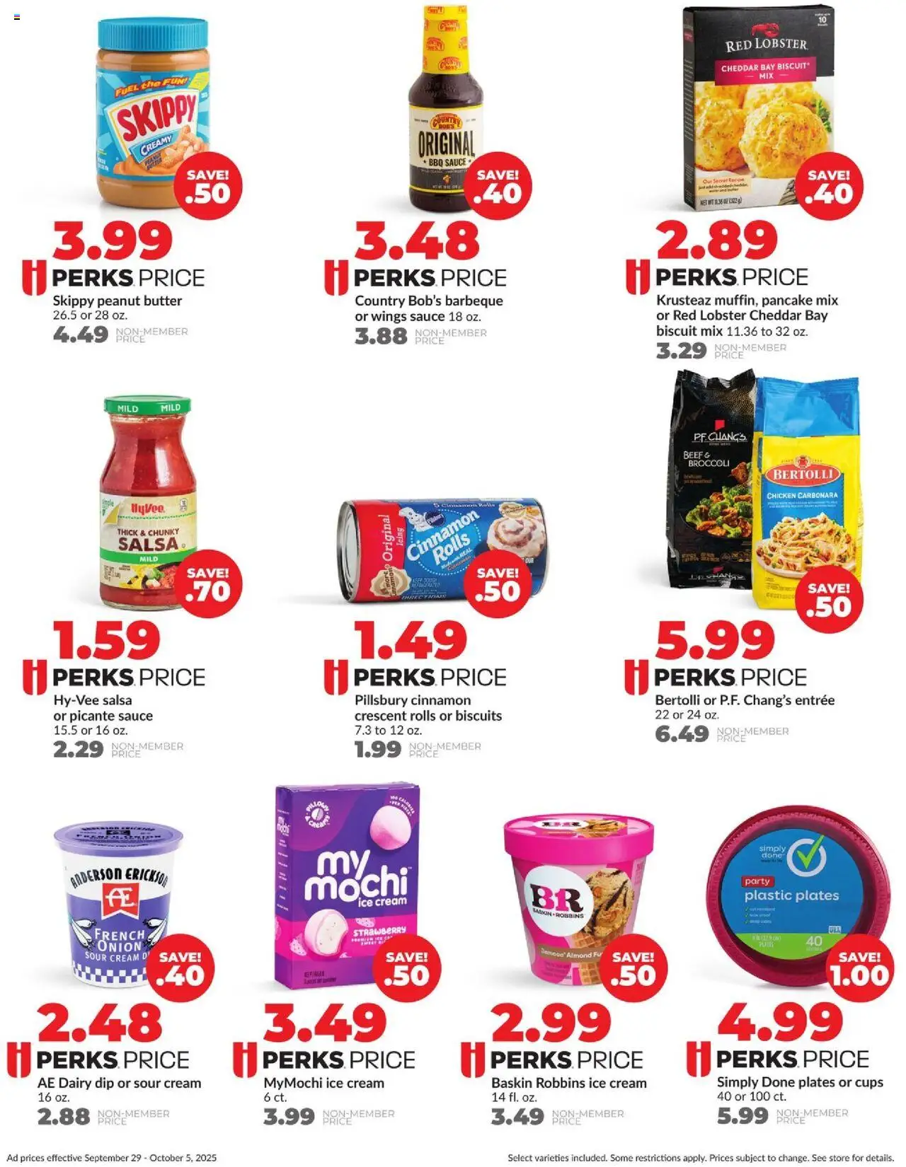 HyVee Weekly Ad - valid from 29.09.2025 | Page: 4 | Products: Sour cream, Beef, Cream, Sauce