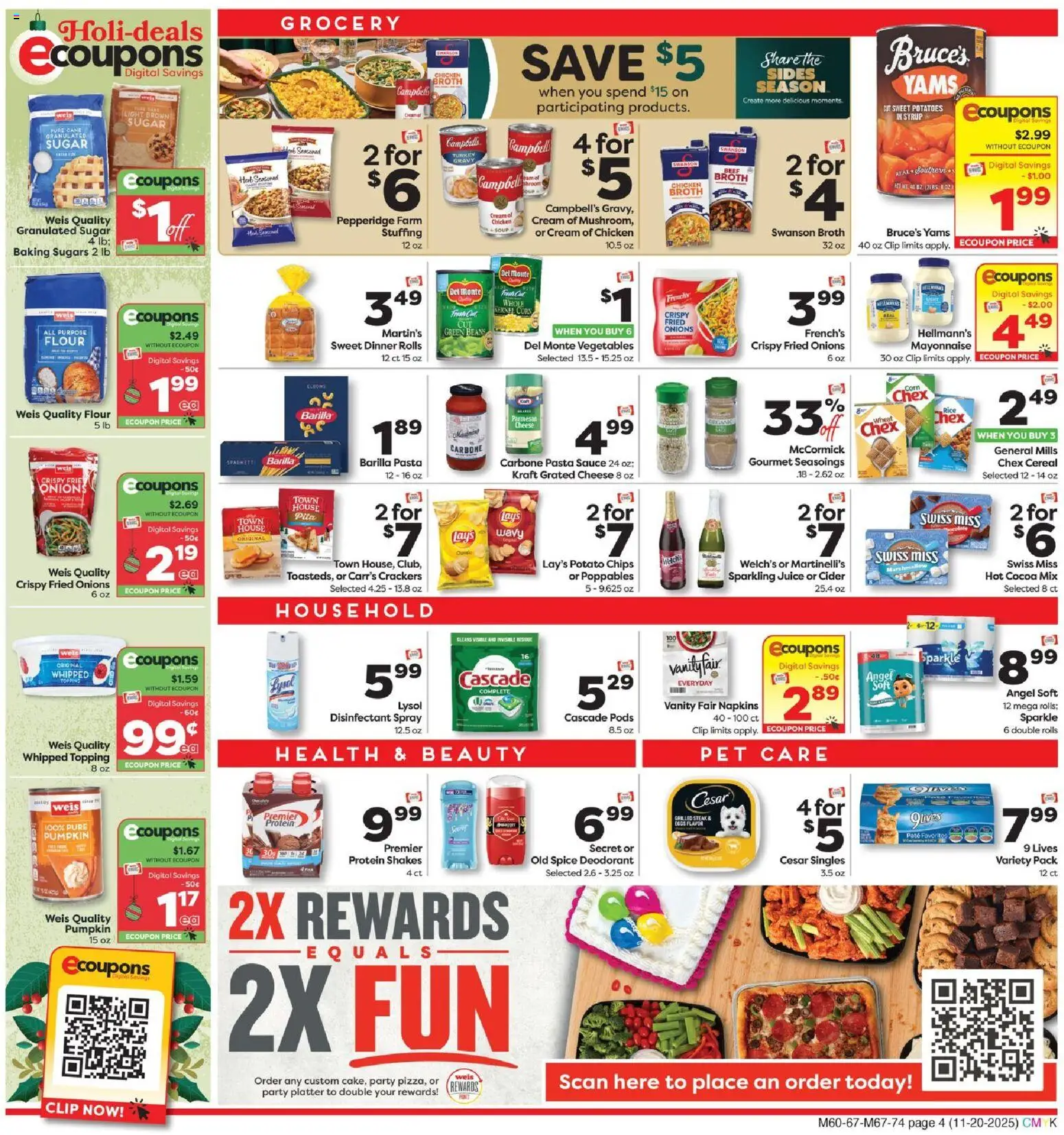 Weis Weekly Circular - MD - valid from 20.11.2025 | Page: 4 | Products: Cider, Chips, Potatoes, Pumpkin