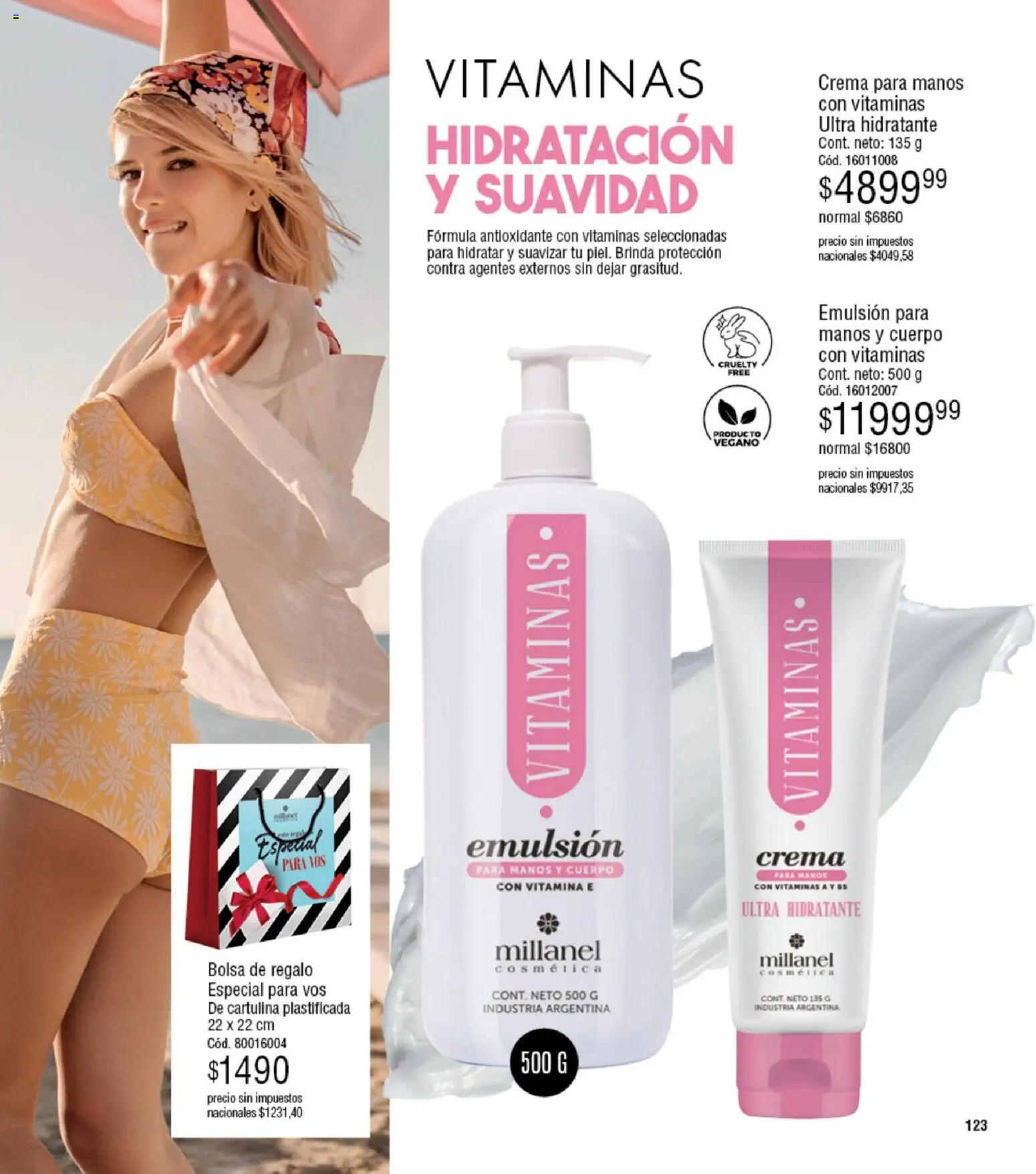 Millanel - Catálogo │ válido desde el 05.01.2026 | Página: 123 | Productos: Vitaminas, Bolsa, Emulsión, Crema
