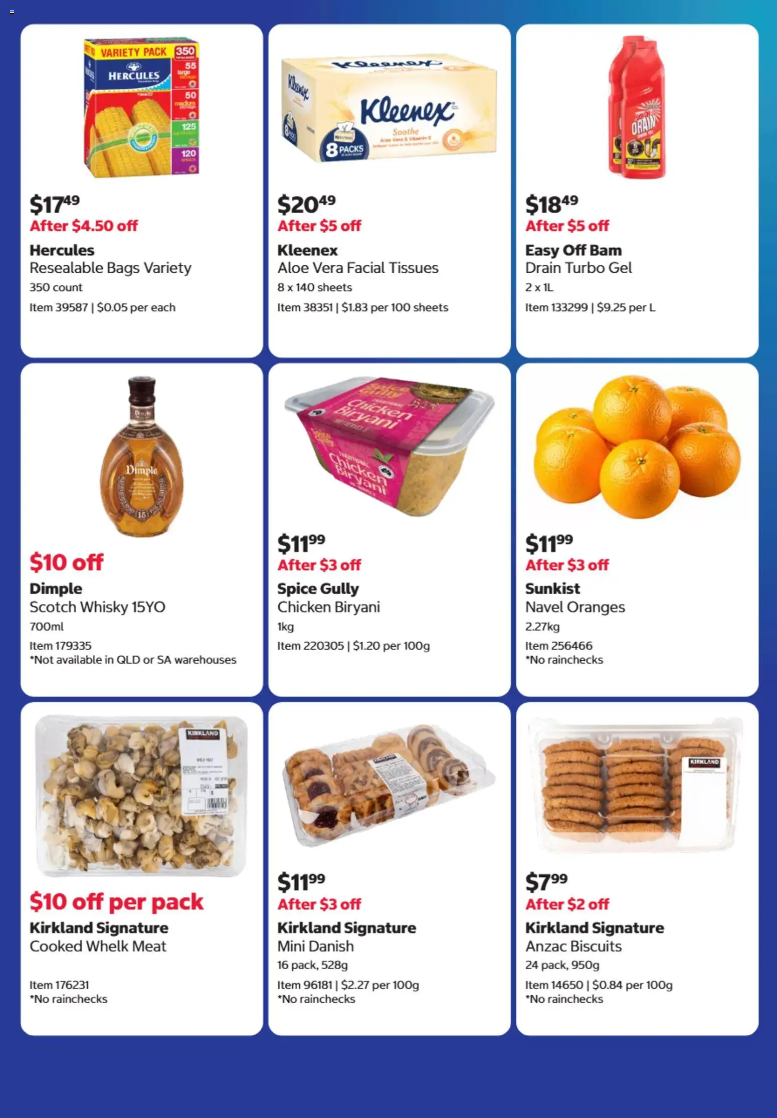 Costco catalogue - valid from 24.04.2026 | Page: 4 | Products: Chicken, Oranges, Meat, Biscuits