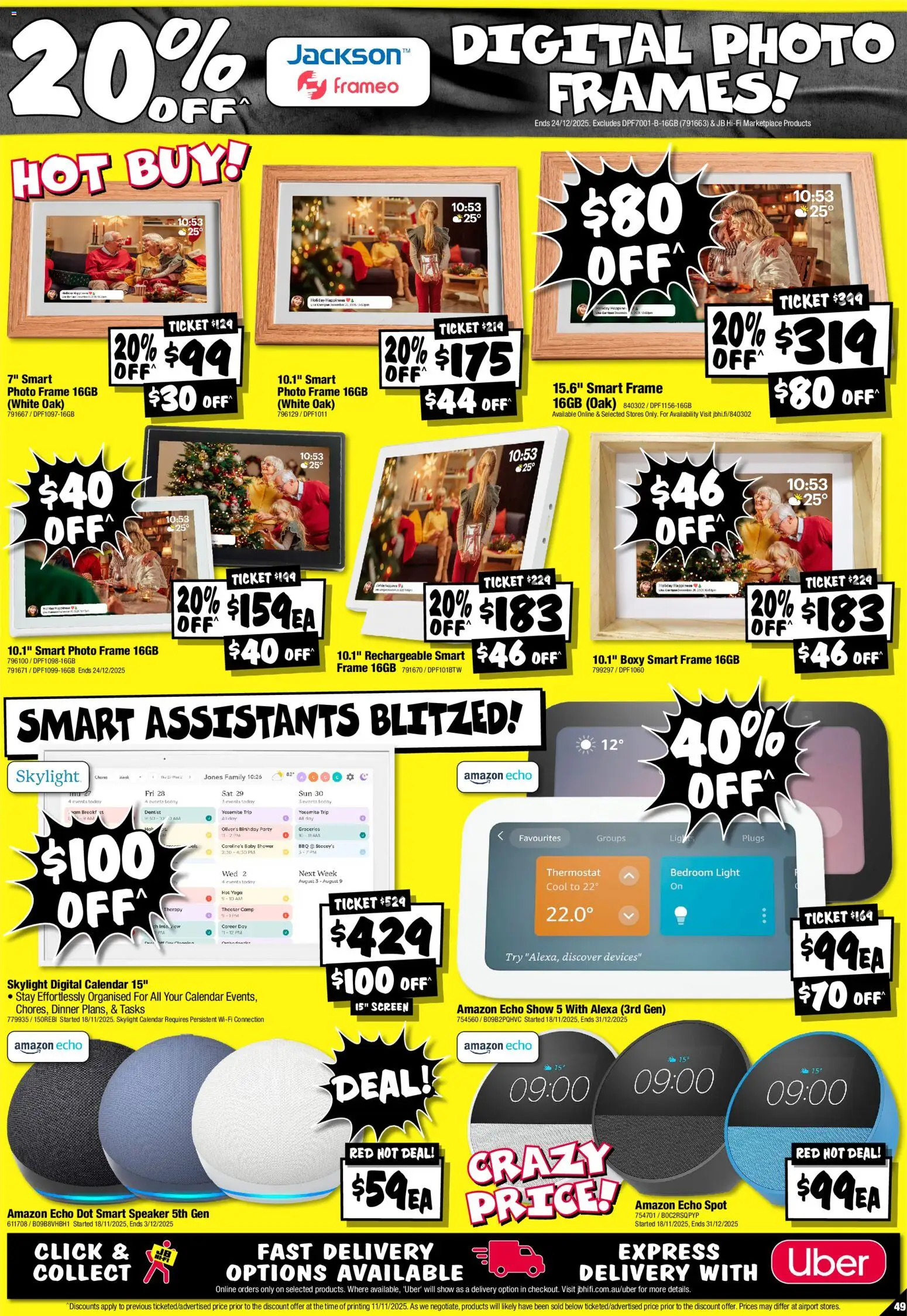 JB Hi-Fi catalogue - valid from 19.11.2025 | Page: 49 | Products: Shower, Light, Digital, Speaker