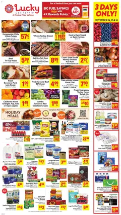 Preview of Lucky Supermarkets weekly ads valid from 12.11.2025 | Page: 1