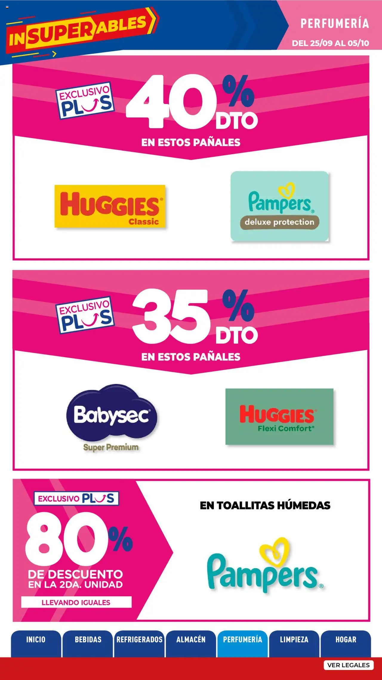 La Anonima catálogo │ válido desde el 25.09.2025 | Página: 24 | Productos: Toallitas húmedas, Pañales