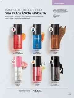 Avon - Campanha 19 - Pré-Visualização do folheto da loja Avon, válido de 21.11.2025 | Página: 155 | Produtos: Fragrância, Desodorante, Bolsa