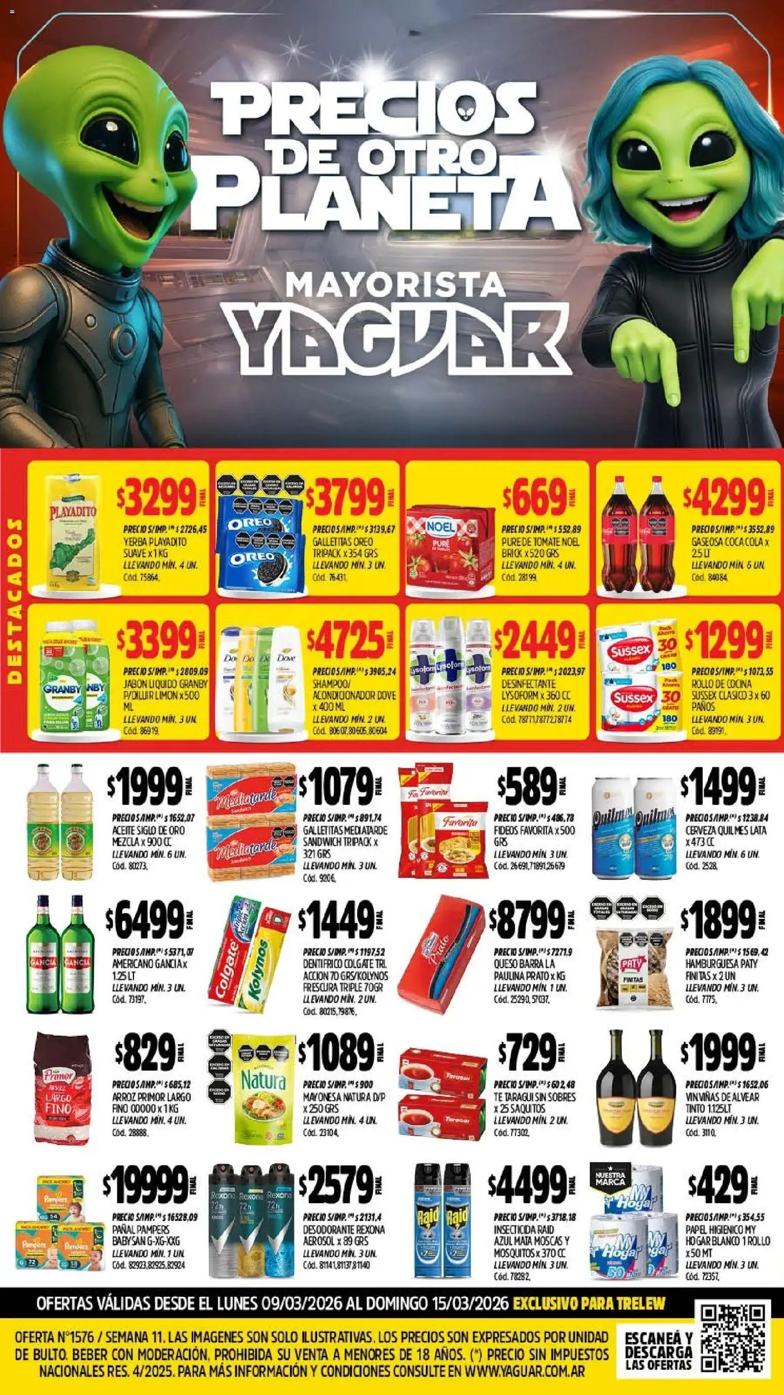 Yaguar - Oferta Semanal Trelew │ válido desde el 11.03.2026 | Página: 5 | Productos: Gaseosa, Desodorante, Cerveza, Arroz