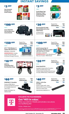 Preview of Sam's Club weekly ads valid from 20.10.2025 | Page: 29 | Products: Phone, Camera, Speaker, SSD