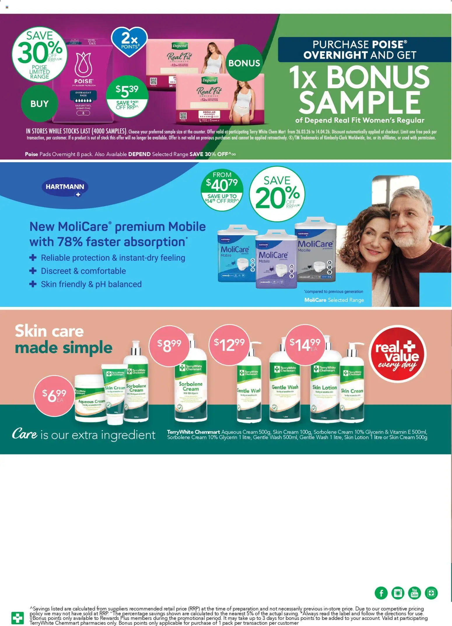 Terry White catalogue - valid from 26.03.2026 | Page: 18 | Products: Lotion, Cream, Sensitive skin, Mobile