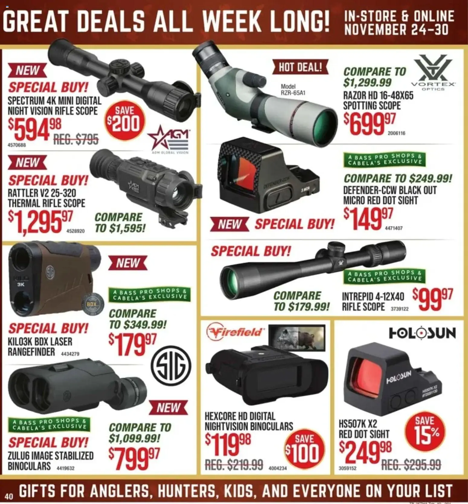 Cabela's Black Friday - valid from 24.11.2025 | Page: 40 | Products: Rangefinder, Rifle