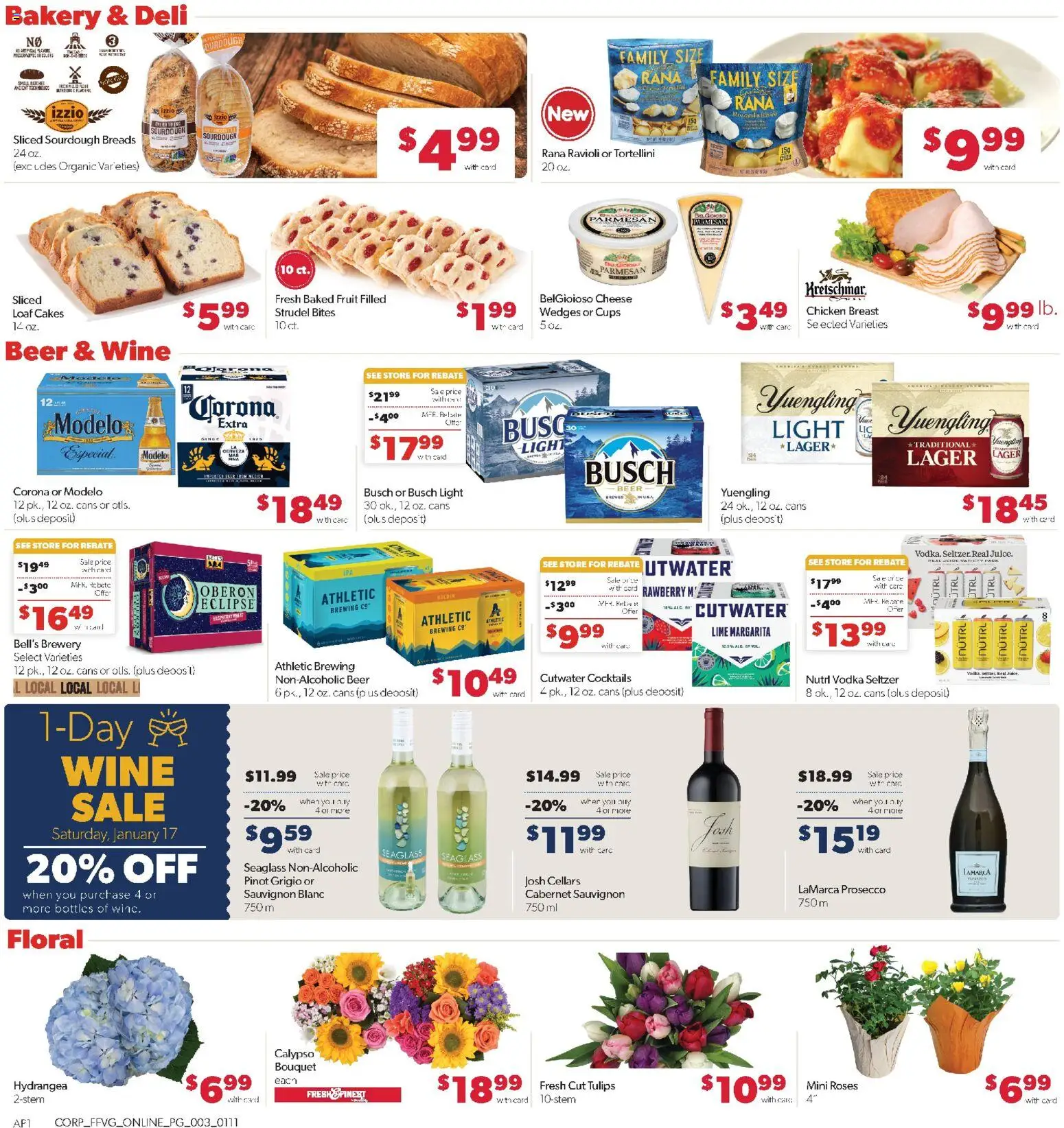 Family Fare Weekly Ad - valid from 11.01.2026 | Page: 8 | Products: Cheese, Wine, Beer, Vodka