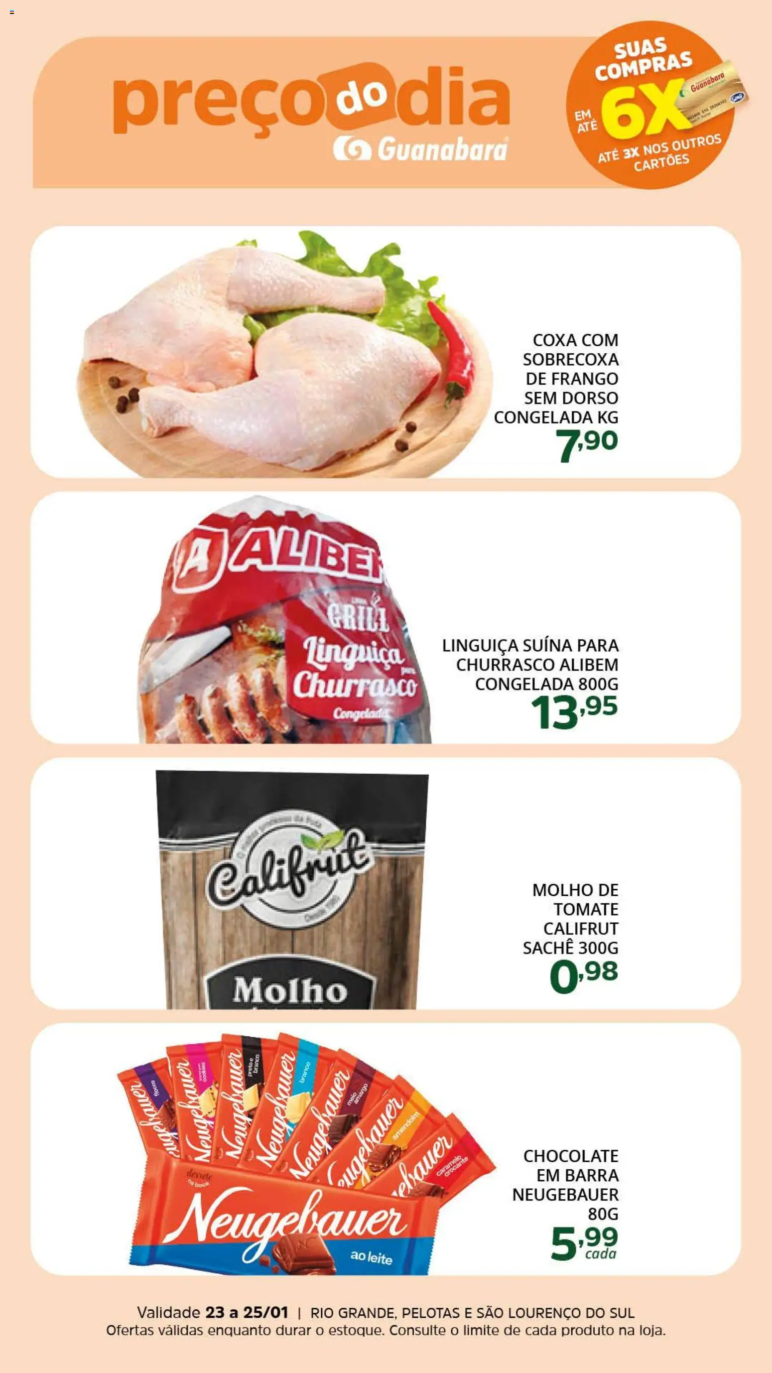 Supermercado Guanabara Folheto - válido de 23.01.2026 | Página: 3 | Produtos: Grill, Neugebauer, Flocos, Frango