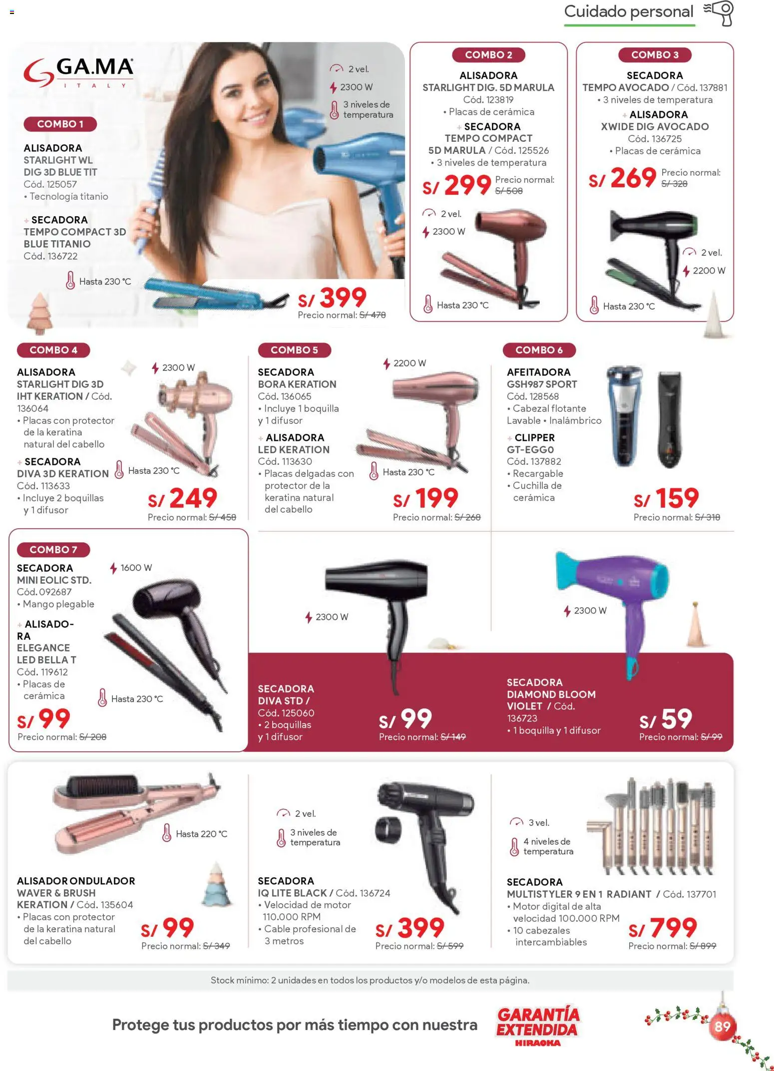 Catálogo Hiraoka válido desde 06.12.2025 | Página: 89 | Productos: Cable, Secadora
