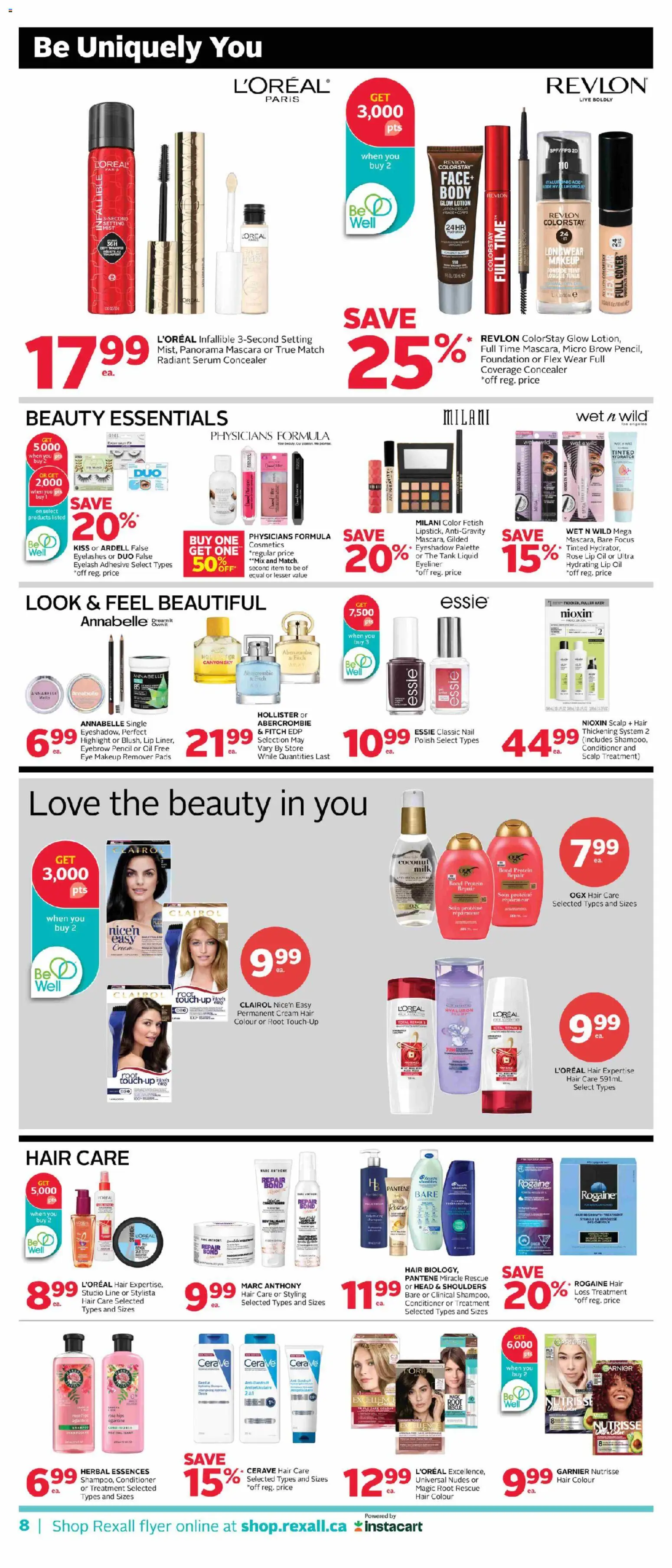 Rexall flyer valid from 26.12.2025 | Page: 16 | Products: Concealer, Mascara, Conditioner, Milk