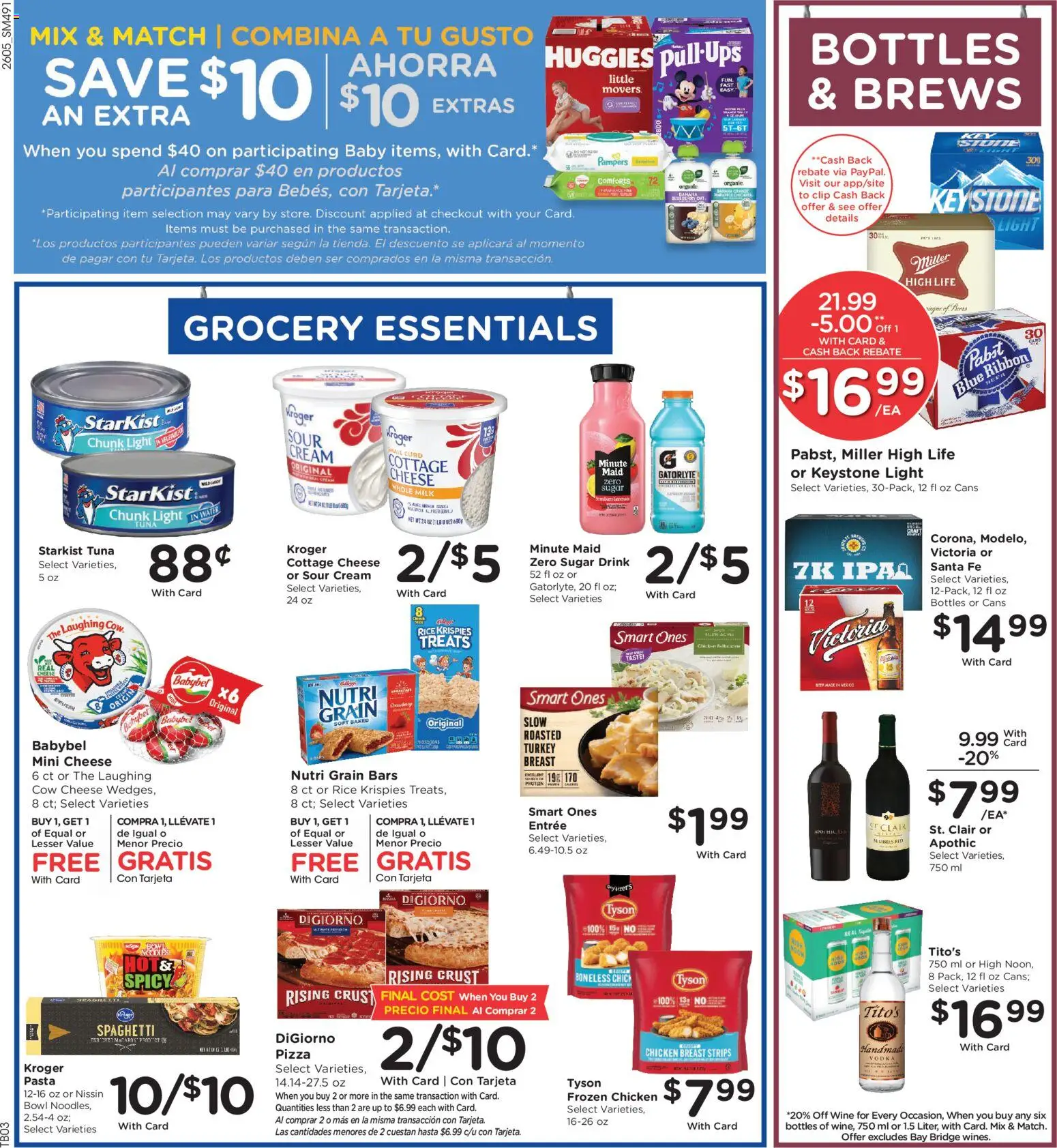 Smith's Weekly Ad - valid from 04.03.2026 | Page: 6 | Products: Cheese, Pizza, Wine, Rice
