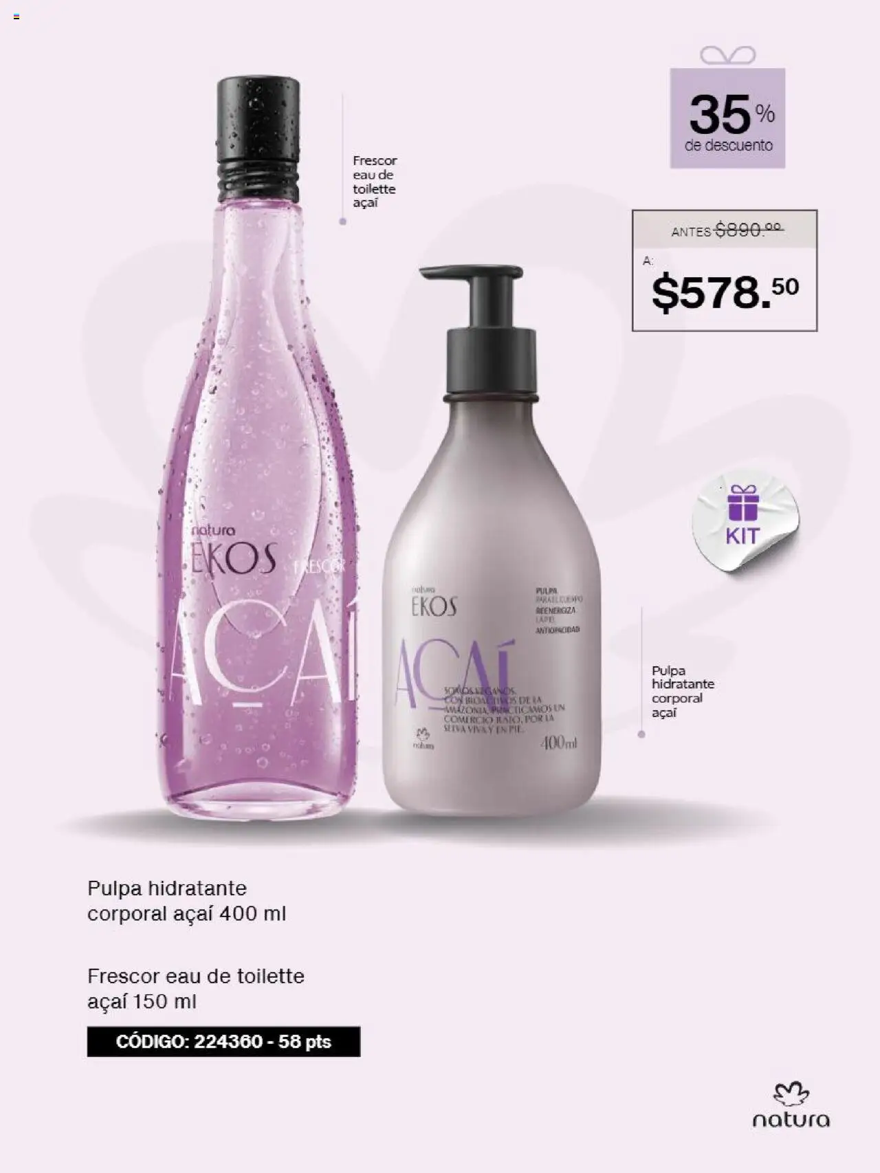Nuevas ofertas de Natura válidas en toda la República Mexicana desde el 07.08.2025. ¡Encuentra las mejores ofertas en Natura - Folleto Especial 20 Aniversario! | Página: 2 | Productos: Eau de toilette