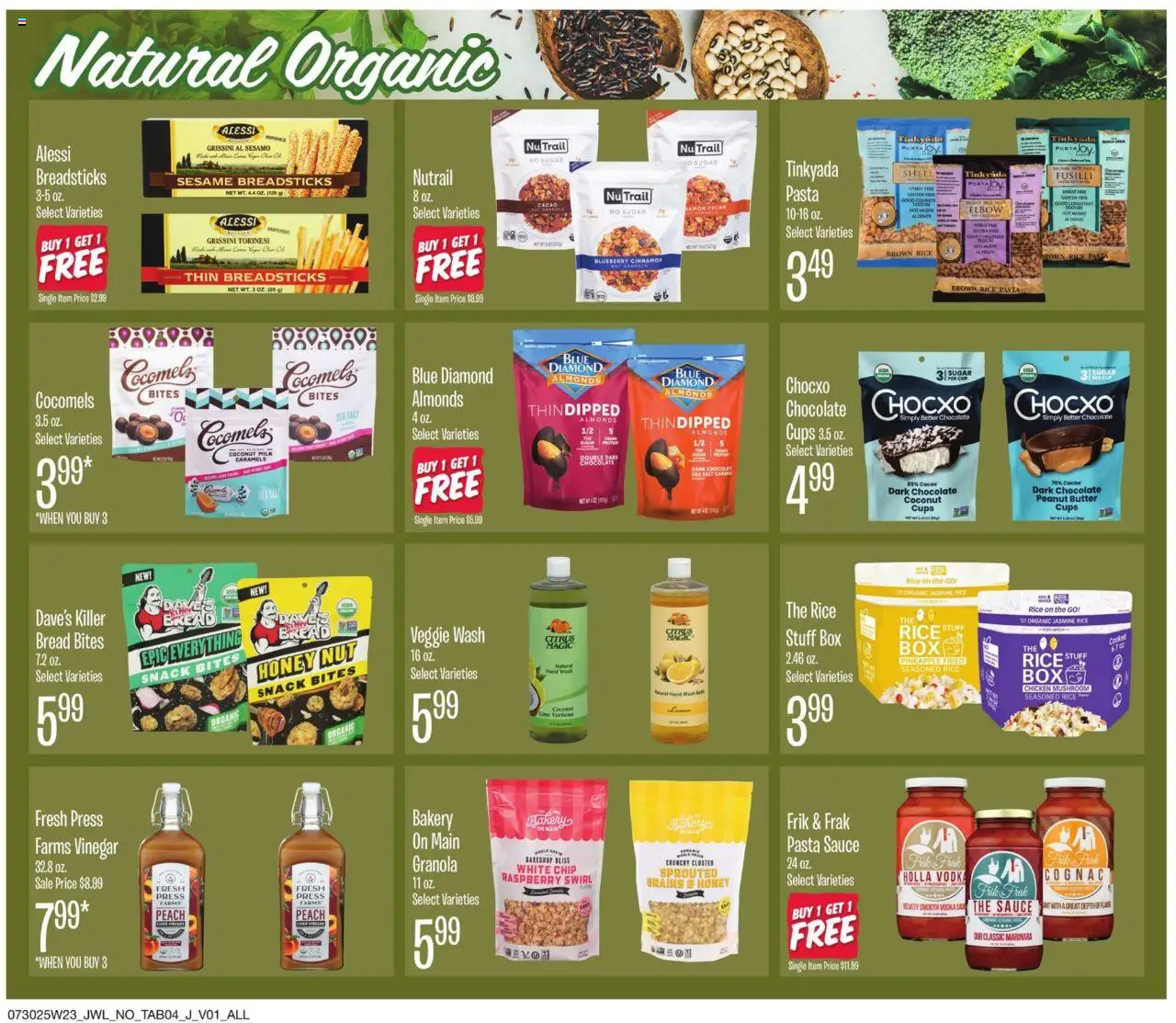 Jewel Osco Jewel-Osco - ORG - valid from 30.07.2025 | Page: 4 | Products: Vinegar, Box, Pasta, Salt