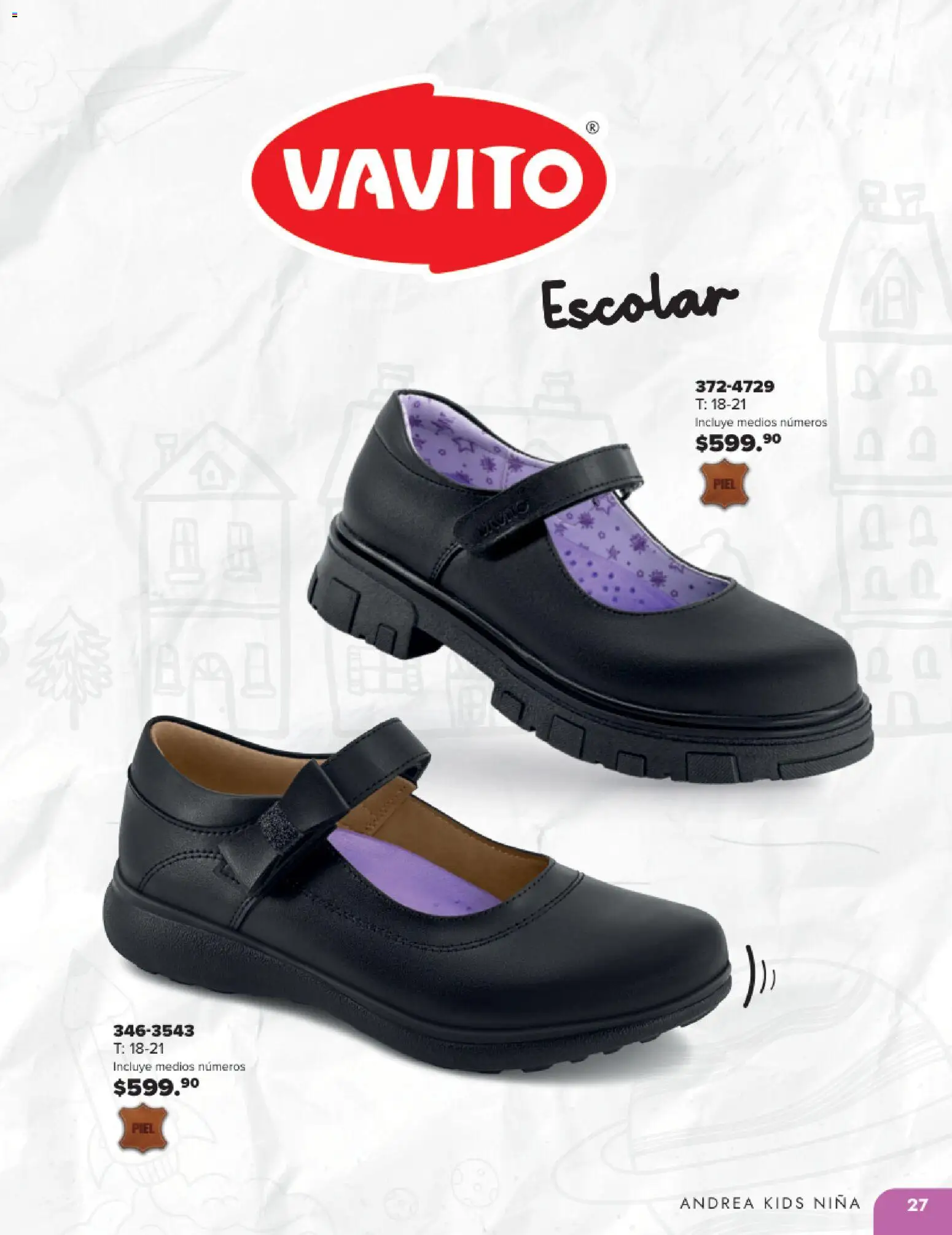 Nuevas ofertas de Andrea válidas en toda la República Mexicana desde el 25.05.2025. ¡Encuentra las mejores ofertas en Andrea catálogo Colegial ! | Página: 27