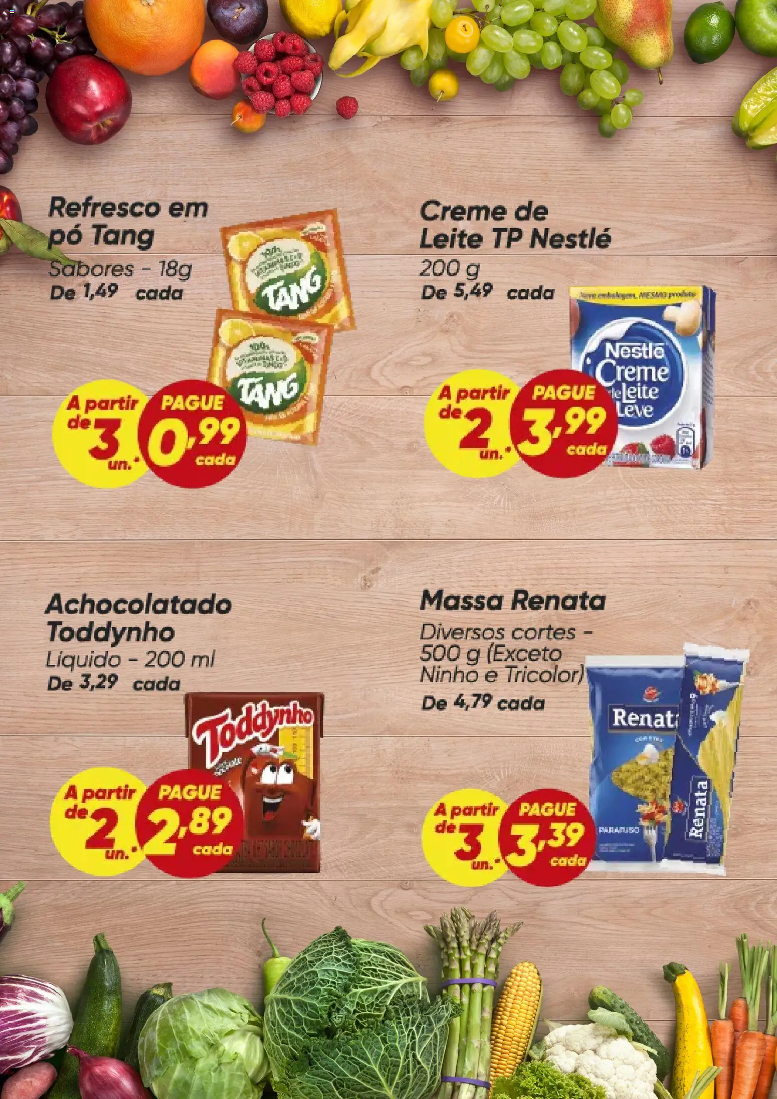 Dia Folheto - válido de 26.02.2026 | Página: 3 | Produtos: Pó, Achocolatado, Leite, Massa