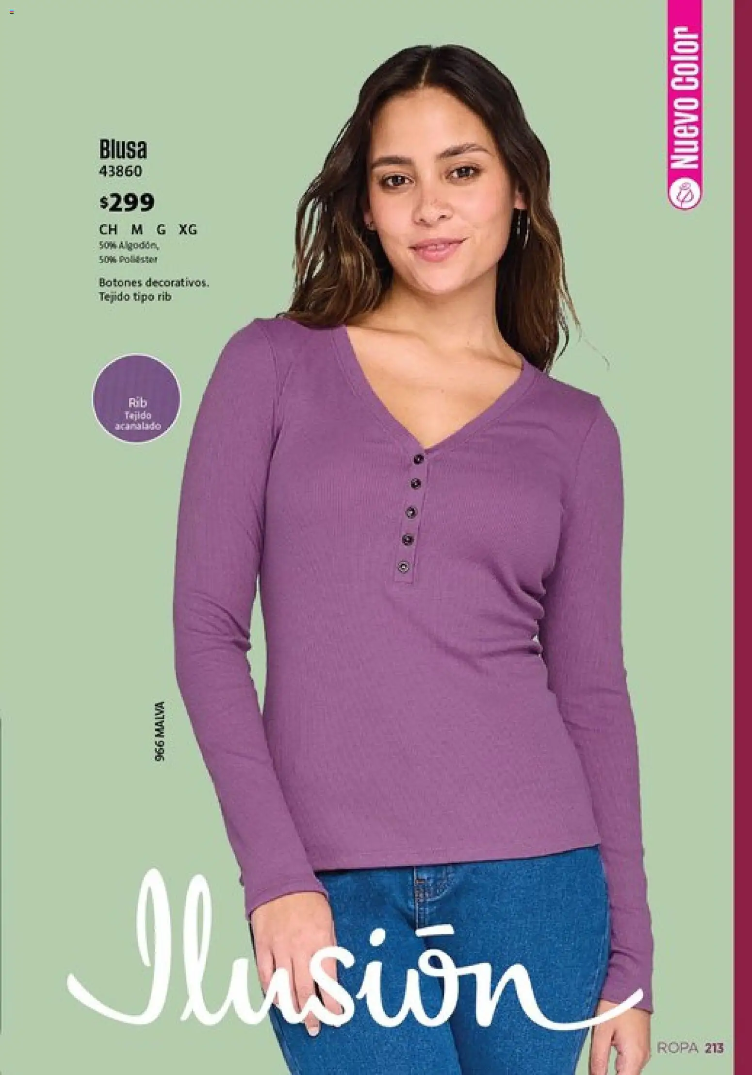 Nuevas ofertas de Ilusión válidas en toda la República Mexicana desde el 01.03.2026. ¡Encuentra las mejores ofertas en Ilusión catálogo Primavera! | Página: 215 | Productos: Blusa, Ropa