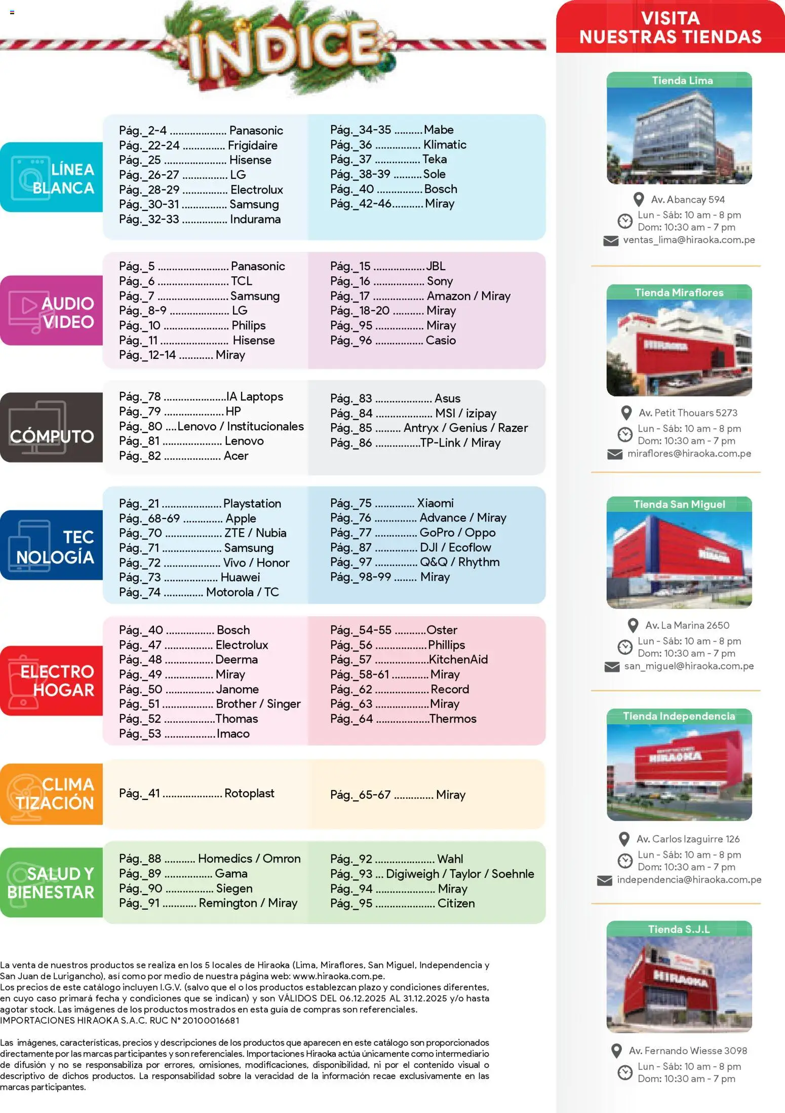 Catálogo Hiraoka válido desde 06.12.2025 | Página: 101 | Productos: Video, Audio, Playstation