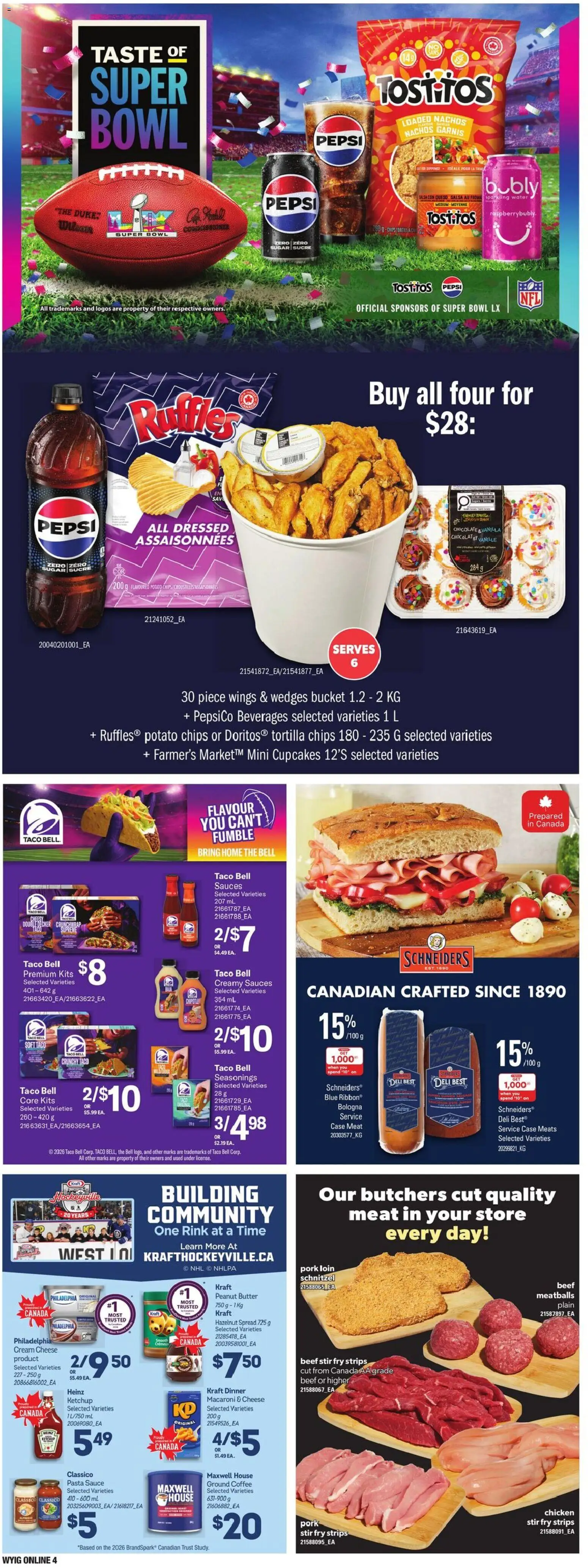 Independent Grocer flyer valid from 22.01.2026 | Page: 13 | Products: Pasta, Butter, Chicken, Pork