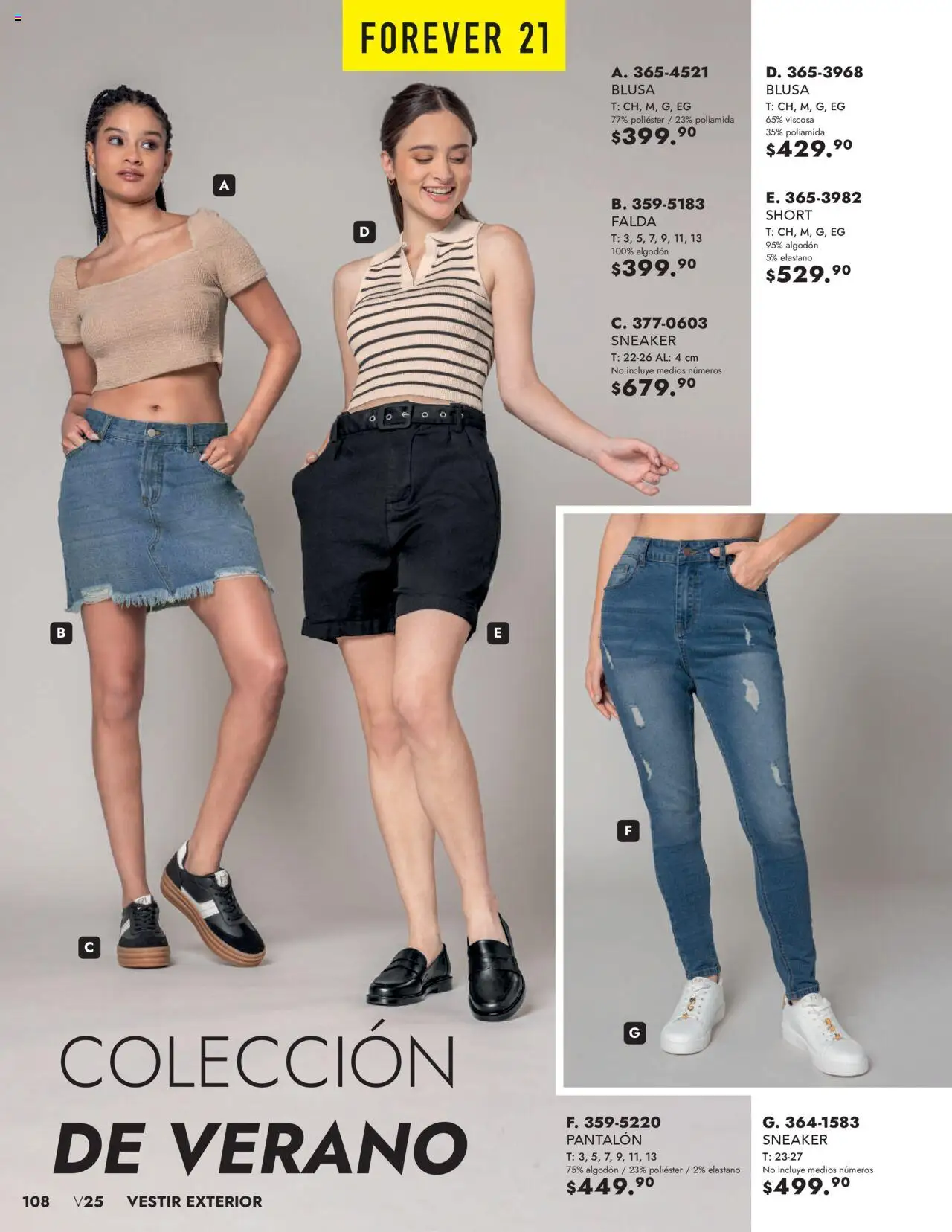 Nuevas ofertas de Andrea válidas en toda la República Mexicana desde el 25.05.2025. ¡Encuentra las mejores ofertas en Andrea - Catálogo Vestir Exterior! | Página: 108 | Productos: Blusa, Algodón, Falda, Short