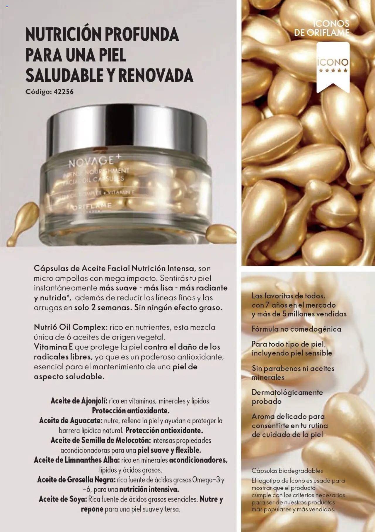 Nuevas ofertas de Oriflame válidas en toda la República Mexicana desde el 04.03.2025. ¡Encuentra las mejores ofertas en Oriflame campaña Novage 4 2025! | Página: 59 | Productos: Fuente, Aceite, Aguacate, Radiante