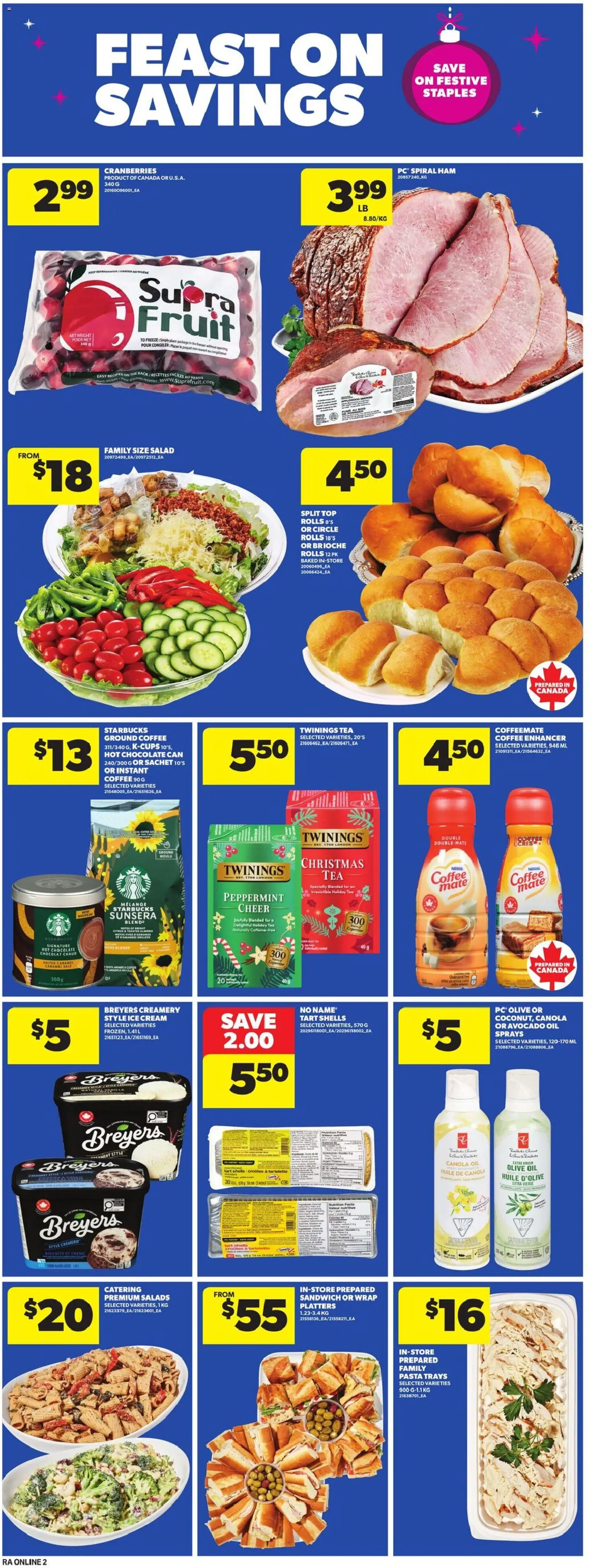 Atlantic Superstore flyer valid from 18.12.2025 | Page: 9 | Products: Cream, Salad, Coffee, Chocolate