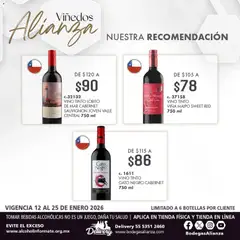 Vista previa de Bodegas Alianza catálogo Viñedos Alianza, nuevo folleto de la tienda, válido en México a partir del 12.01.2026 | Página: 3 | Productos: Vino