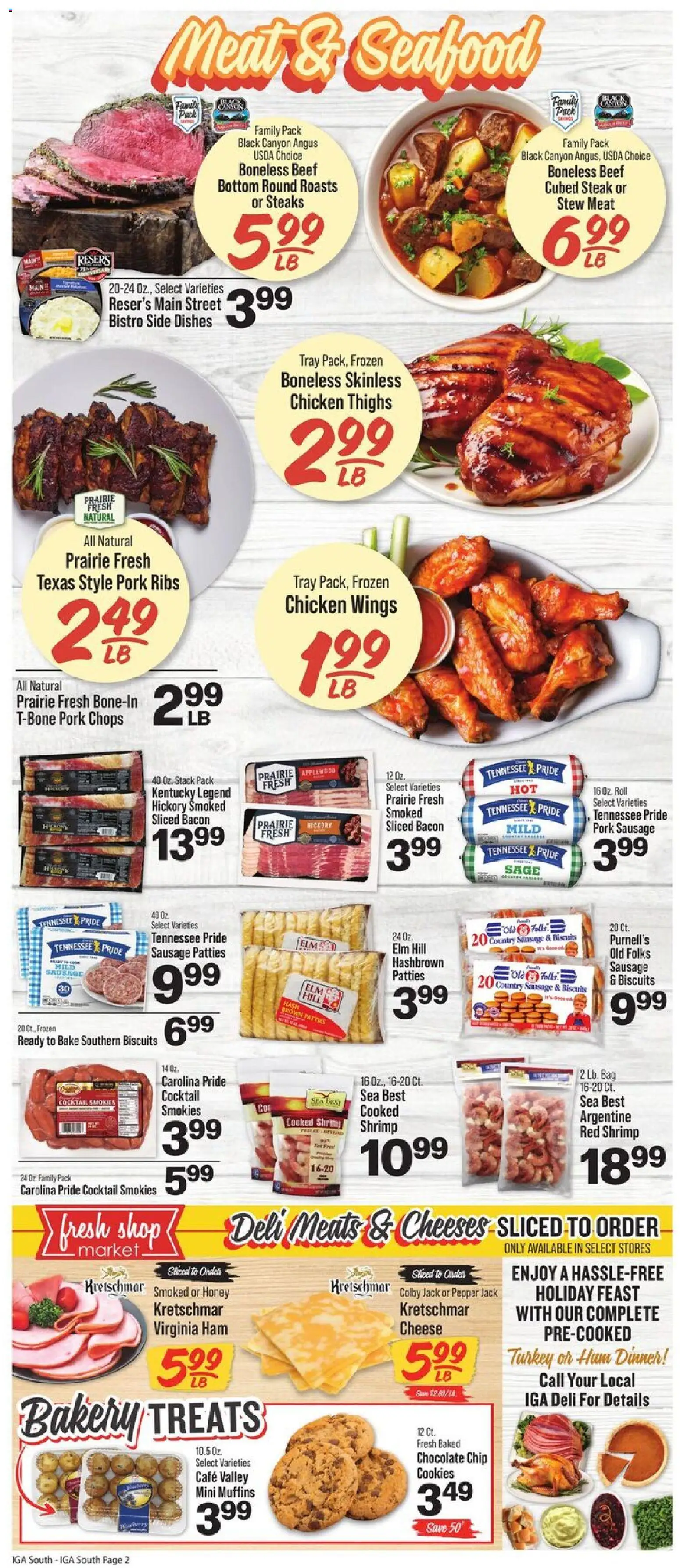 IGA Weekly Ad - valid from 12.11.2025 | Page: 2 | Products: Bakery, Cheese, Chocolate, Cookies