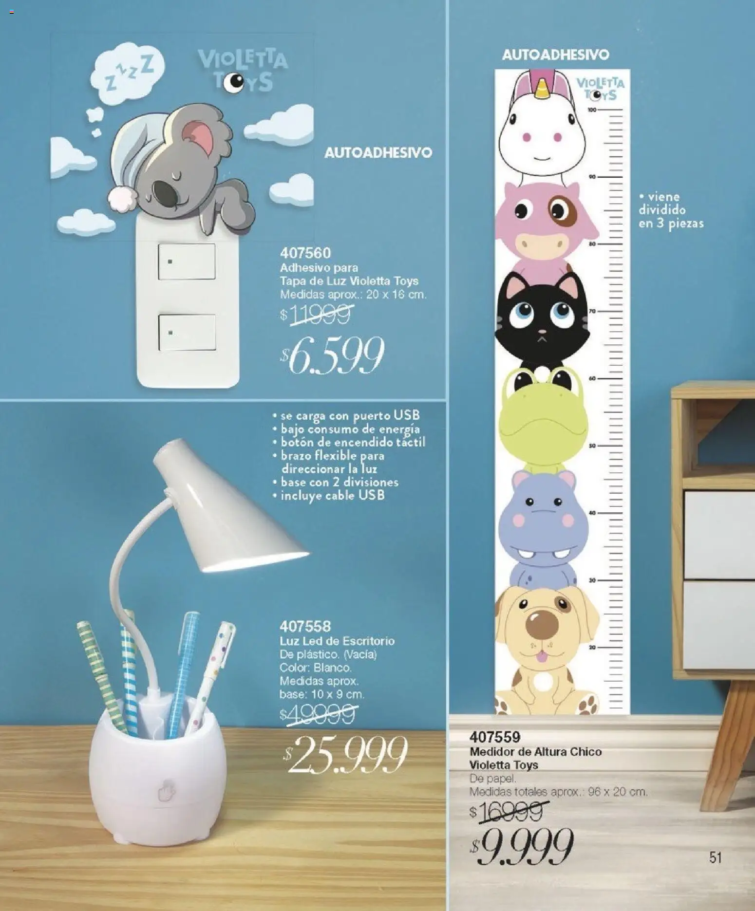 Violetta catálogo │ válido desde el 01.12.2025 | Página: 51 | Productos: Cable, Flexible, Usb, Escritorio