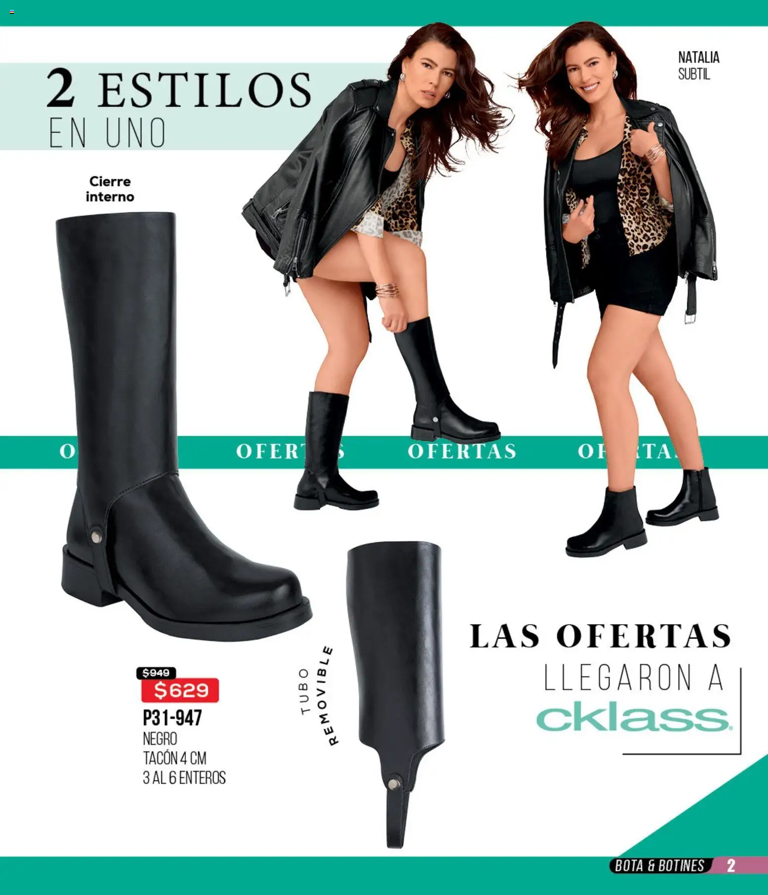 Nuevas ofertas de Cklass válidas en toda la República Mexicana desde el 12.01.2026. ¡Encuentra las mejores ofertas en Cklass catálogo Mega Ofertas Calzado! | Página: 3 | Productos: Botines
