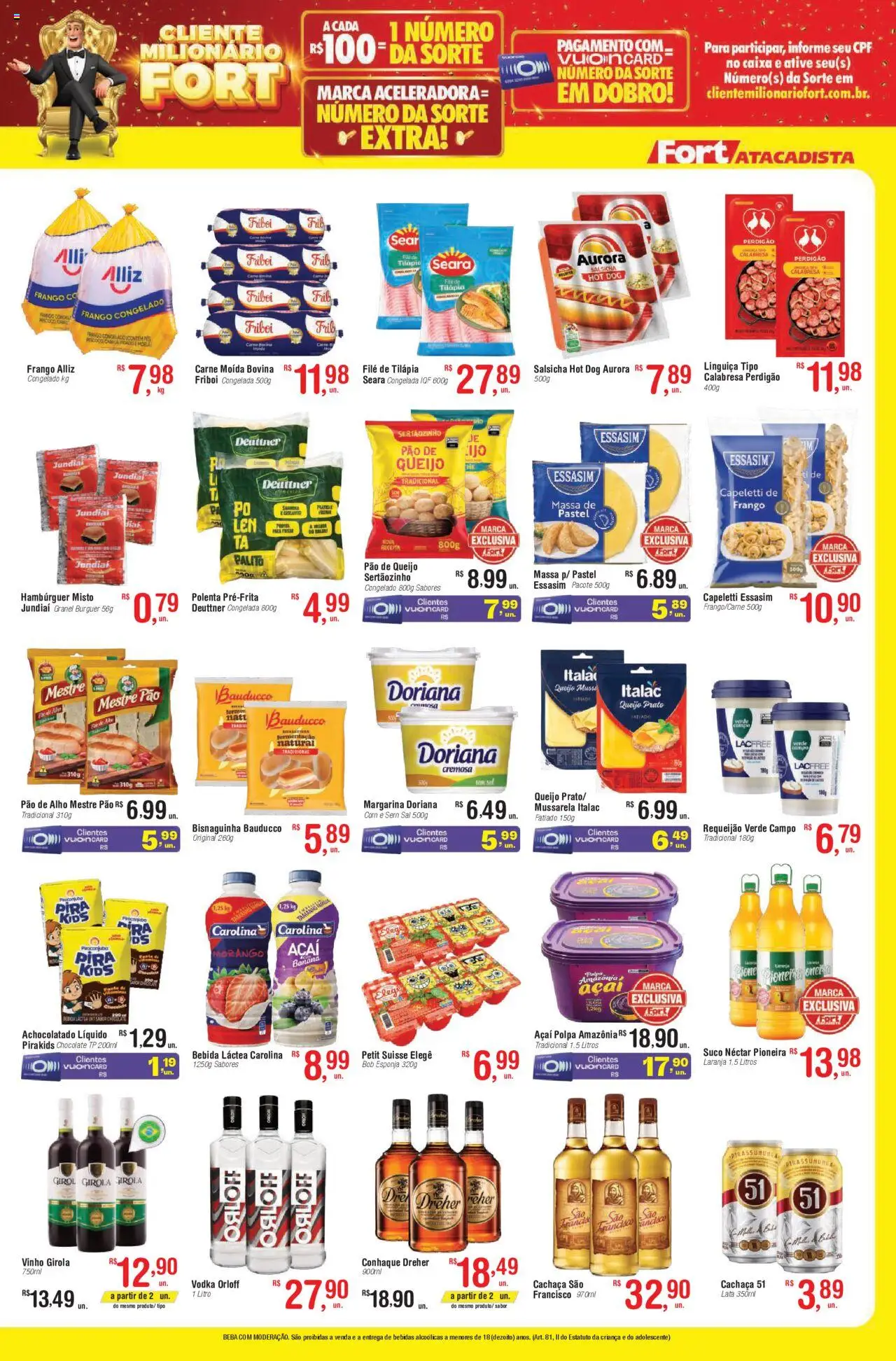 Fort Atacadista Folheto - válido de 18.08.2025 | Página: 3 | Produtos: Esponja, Queijo, Vodka, Requeijão