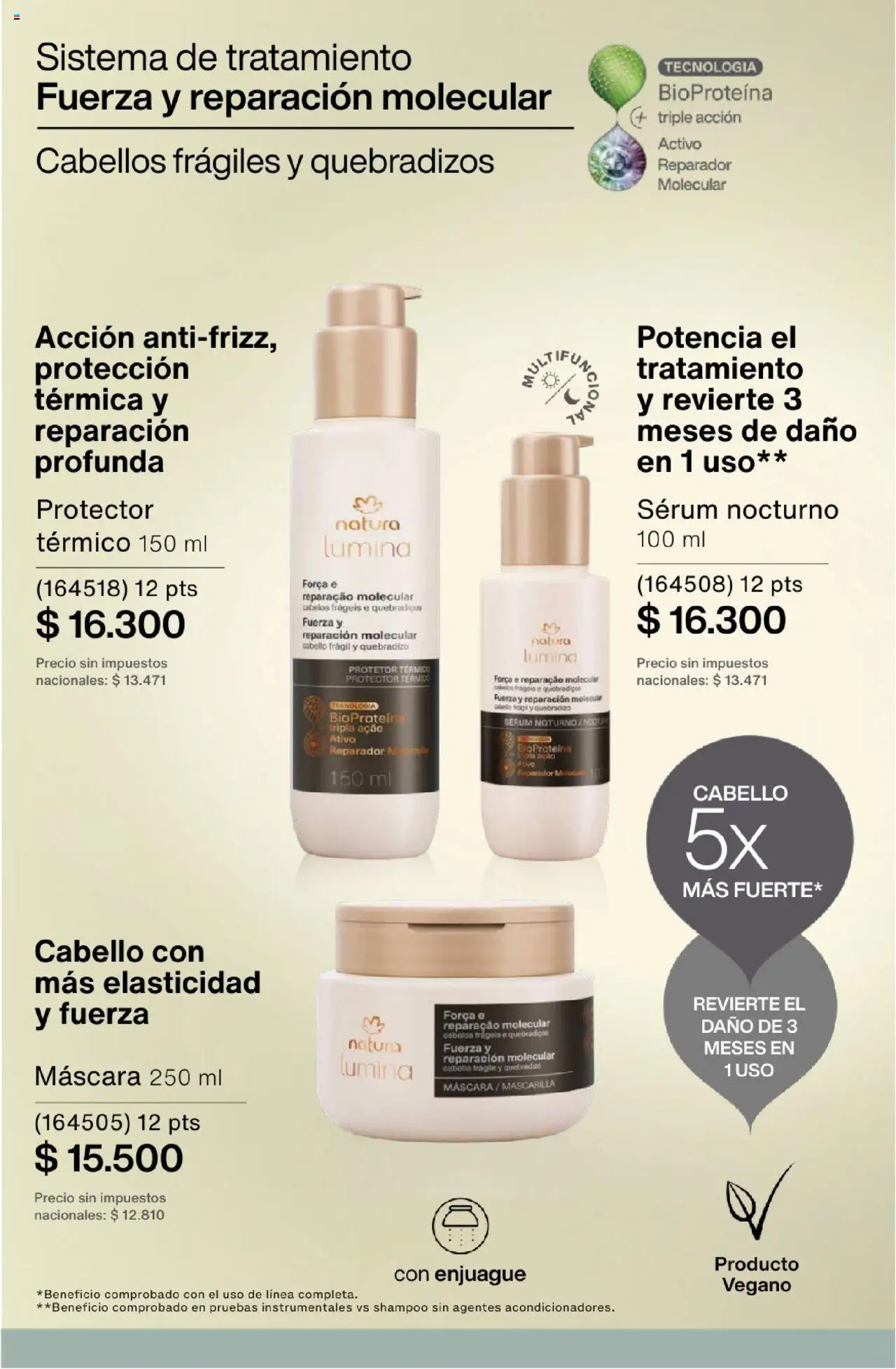Catálogo Natura Ciclo 13 │ válido desde el 11.09.2025 | Página: 259 | Productos: Mascarilla, Serum, Shampoo, Térmica