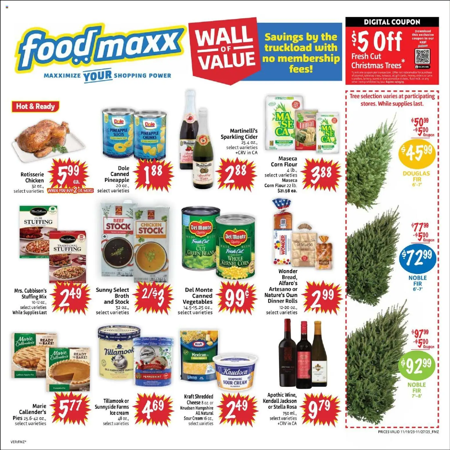 FoodMaxx Weekly Ad - NV - valid from 19.11.2025 | Page: 2 | Products: Peppermint, Cheese, Pineapple, Vegetables