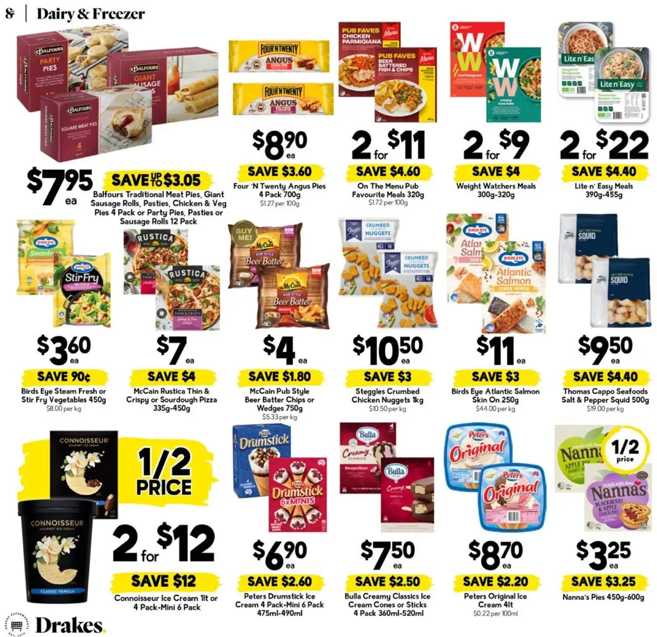 Drakes catalogue - valid from 13.08.2025 | Page: 8 | Products: Dairy, Chips, Cream, Salt