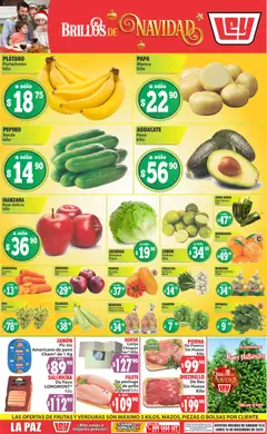 Vista previa de Casa Ley folleto Las ofertas de frutas y verduras, nuevo folleto de la tienda, válido en México a partir del 13.12.2025