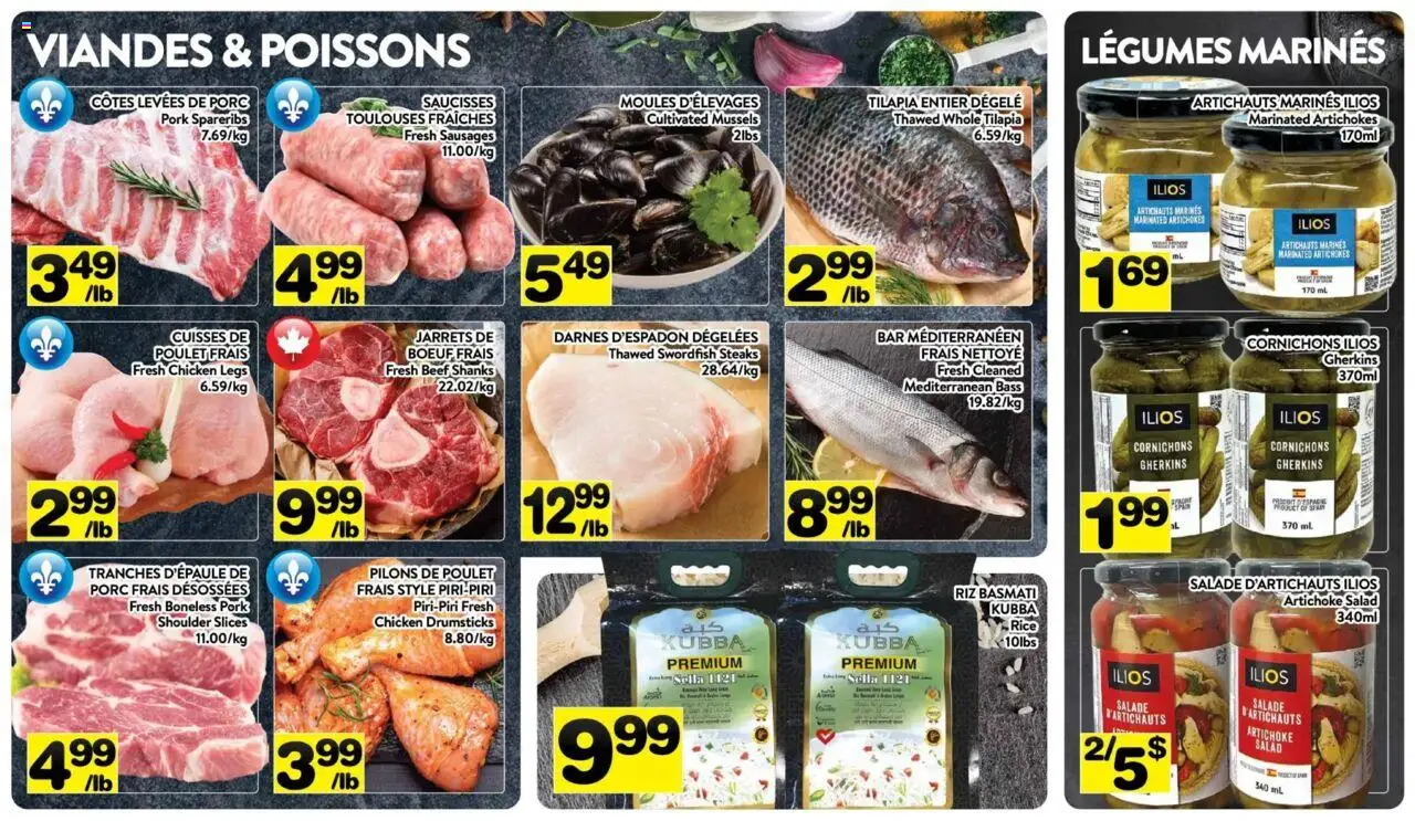 Pa Supermarché flyer valid from 29.09.2025 | Page: 4 | Products: Rice, Beef, Chicken, Pork