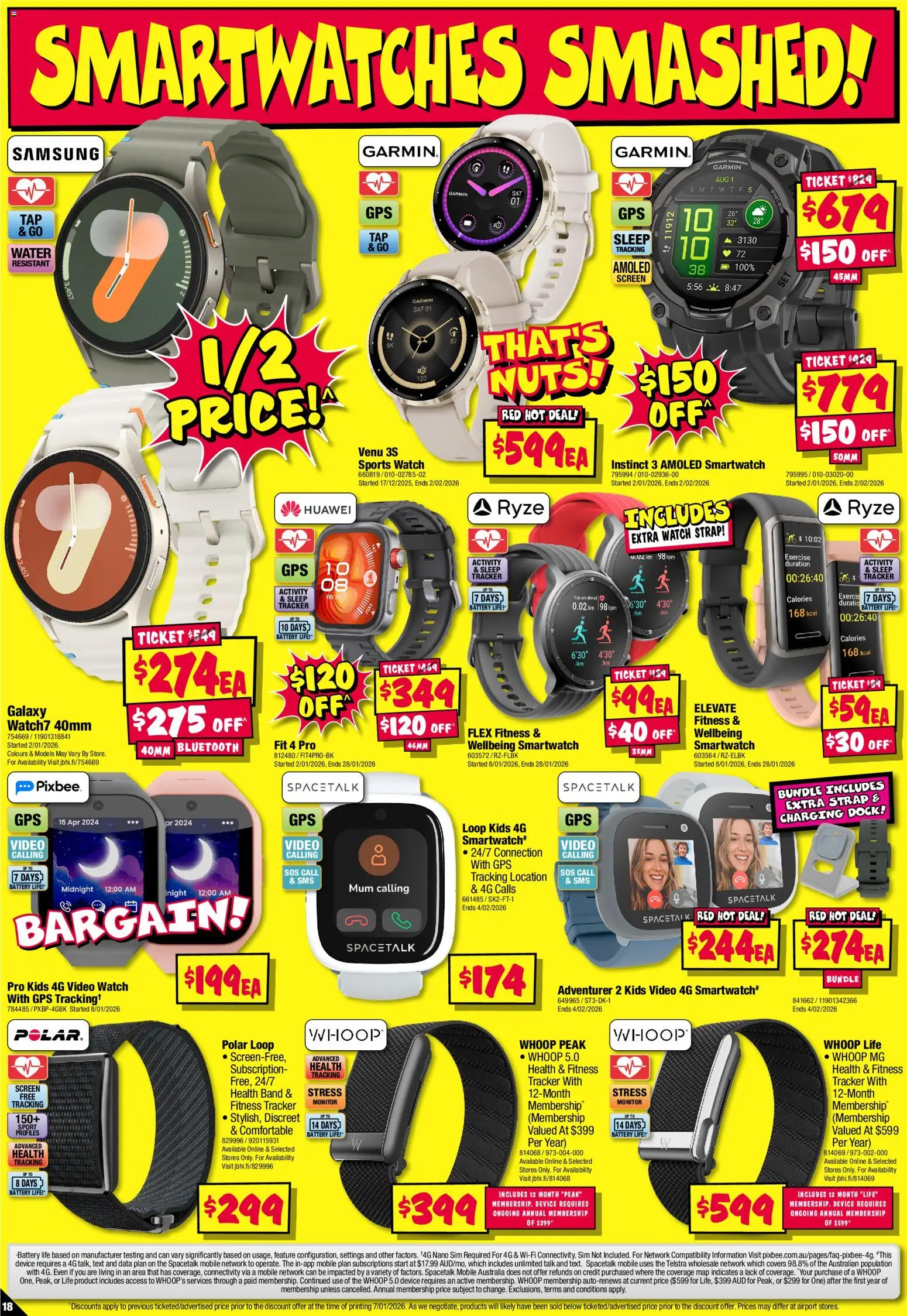 JB Hi-Fi catalogue - valid from 15.01.2026 | Page: 18 | Products: Battery, Water, Nano, Smartwatch
