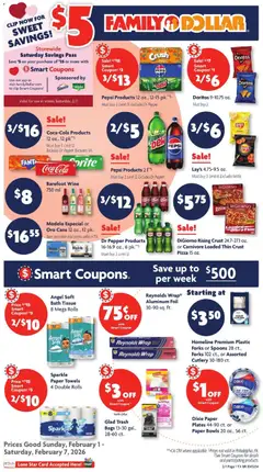 Preview of Family Dollar weekly ads valid from 01.02.2026
