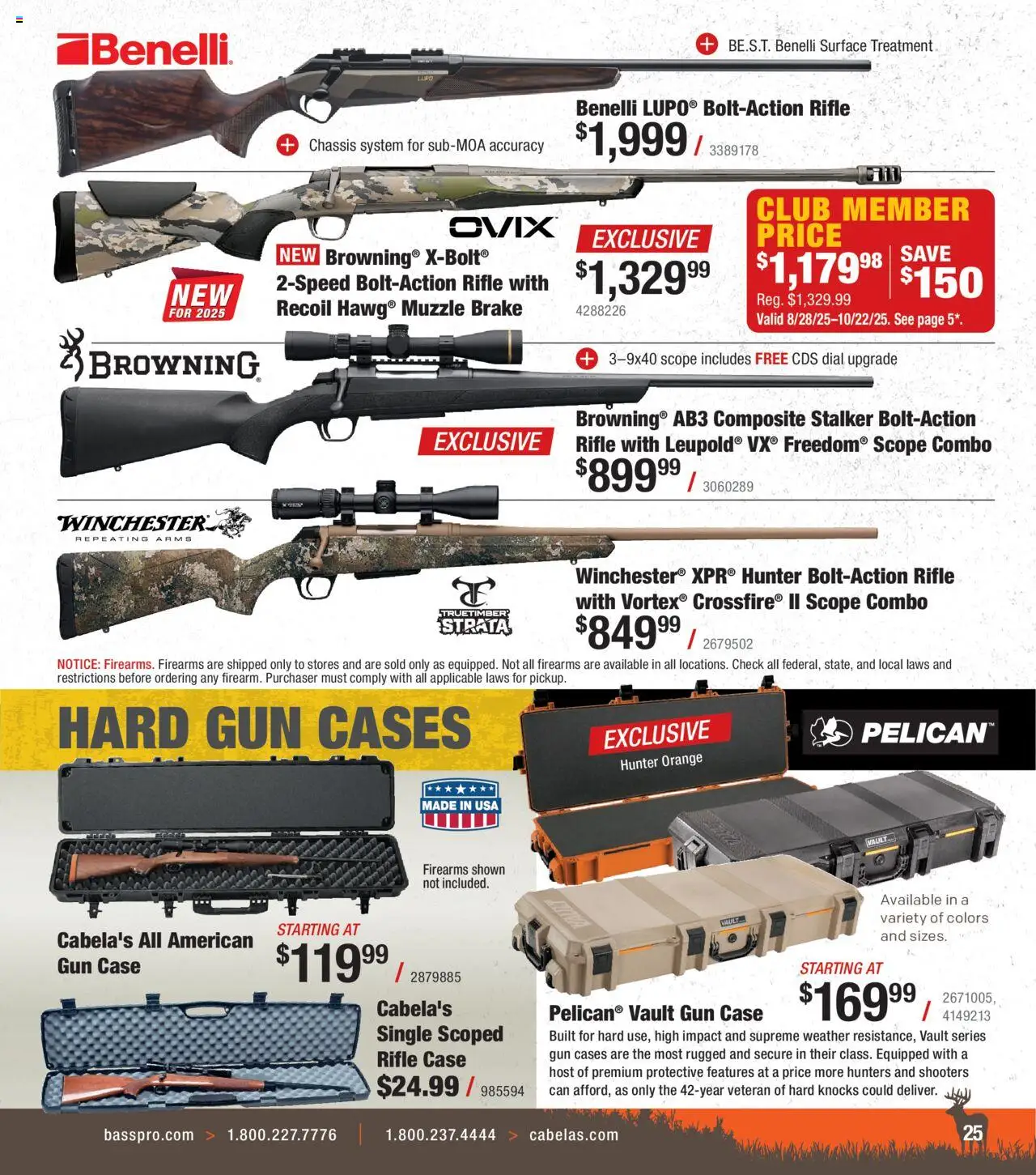 Cabela's Deer Hunting 25 - valid from 01.10.2025 | Page: 25 | Products: Case, Gun, Rifle