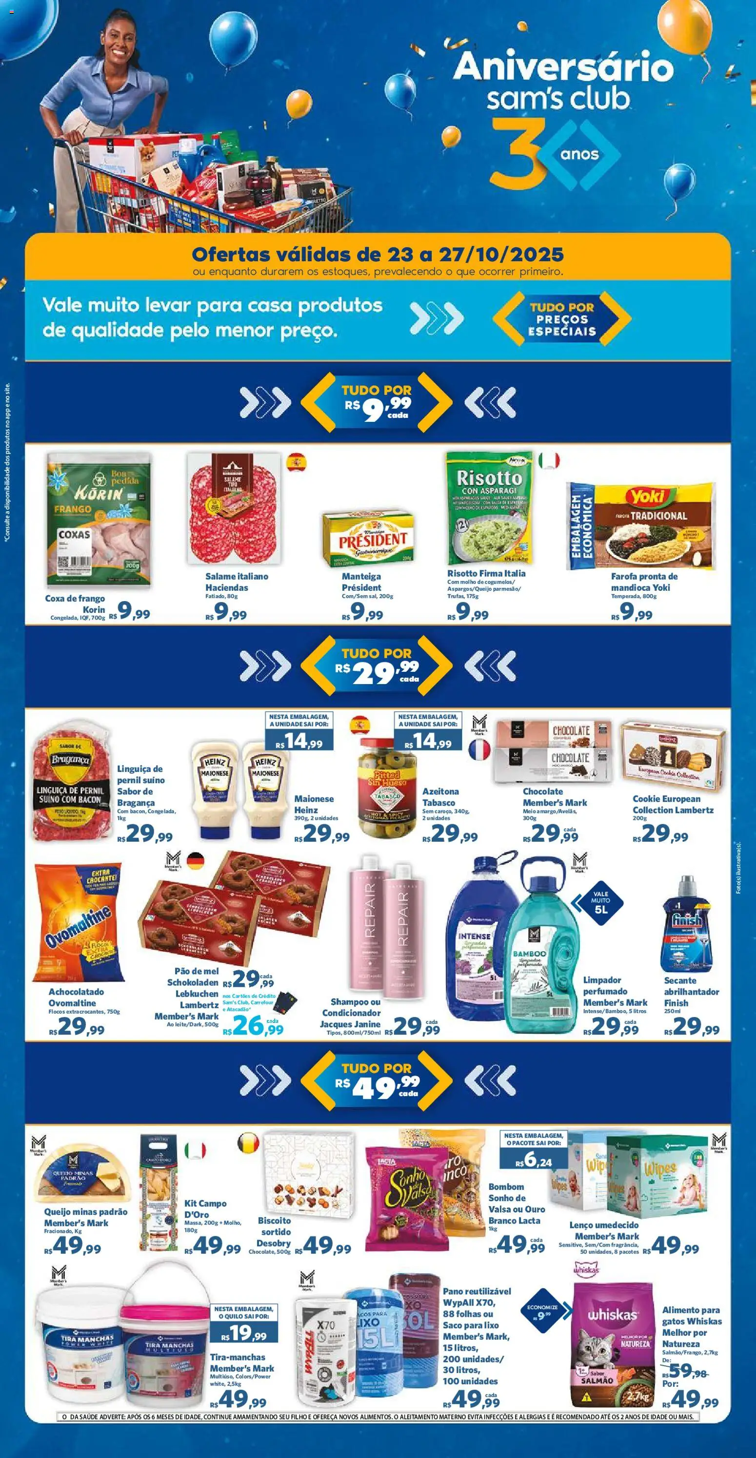 Sam's Club Folheto - válido de 23.10.2025 | Página: 1 | Produtos: Saco para lixo, Abrilhantador, Tira manchas, Manteiga