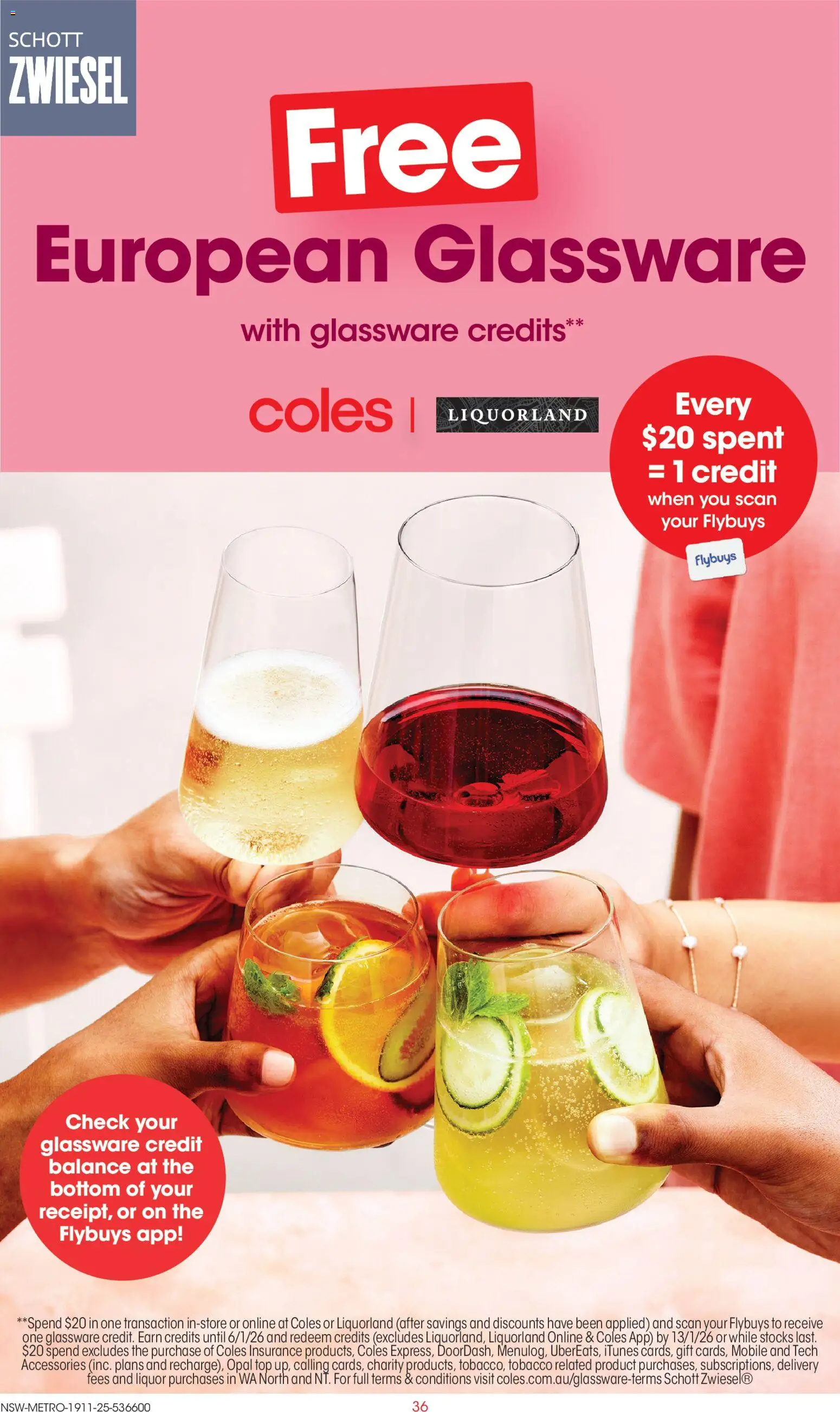 Coles catalogue - valid from 19.11.2025 | Page: 36 | Products: Glassware, Opal, Accessories, Mobile