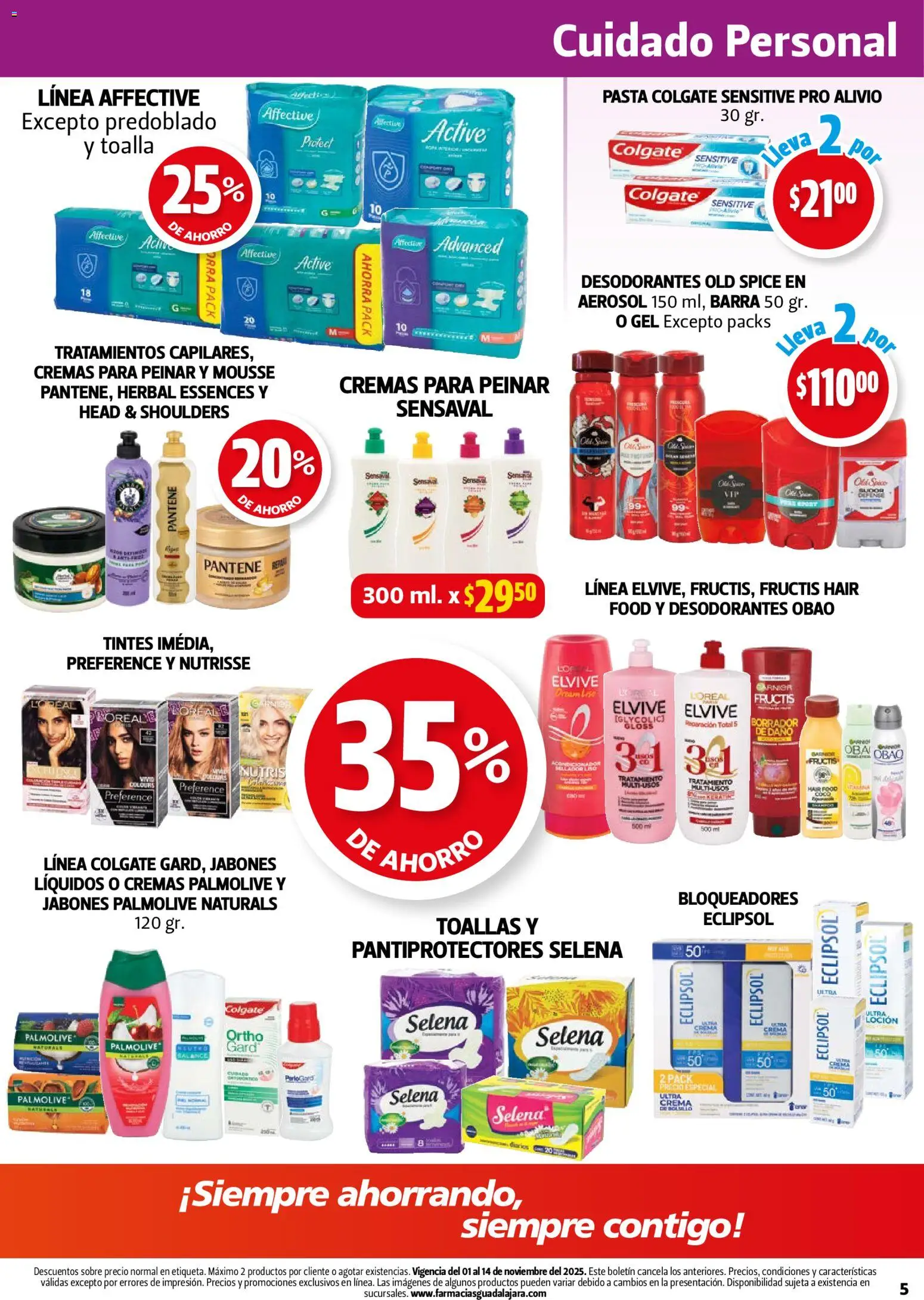Nuevas ofertas de Farmacia Guadalajara válidas en toda la República Mexicana desde el 01.11.2025. ¡Encuentra las mejores ofertas en Farmacia Guadalajara catálogo! | Página: 5