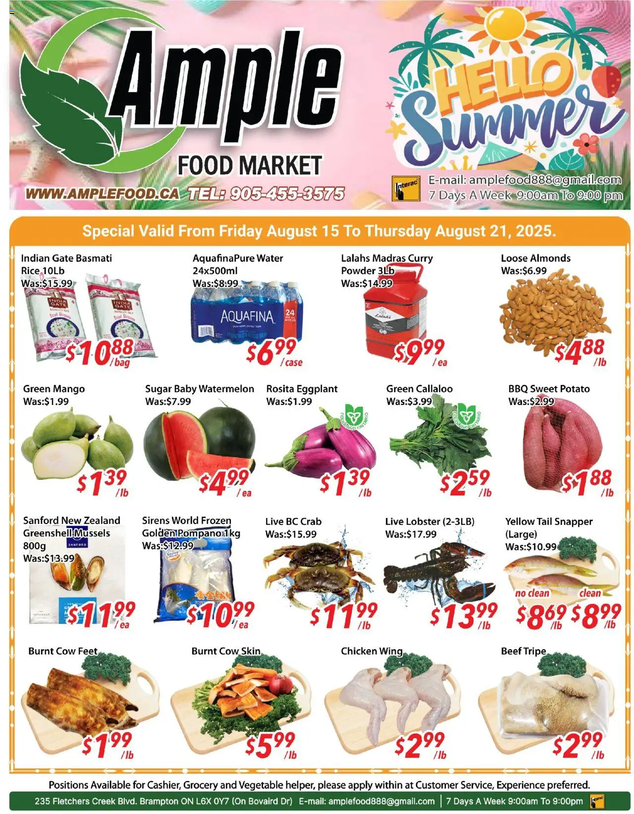 Ample Food Market flyer valid from 15.08.2025 | Page: 1