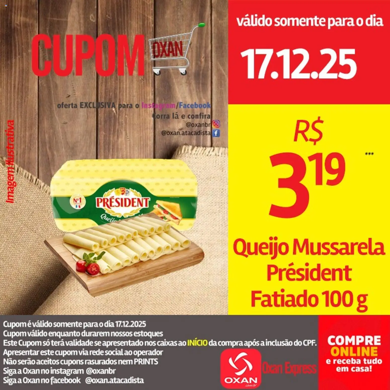 Oxan Atacadista Folheto - válido de 17.12.2025 | Página: 4 | Produtos: Queijo, Mussarela