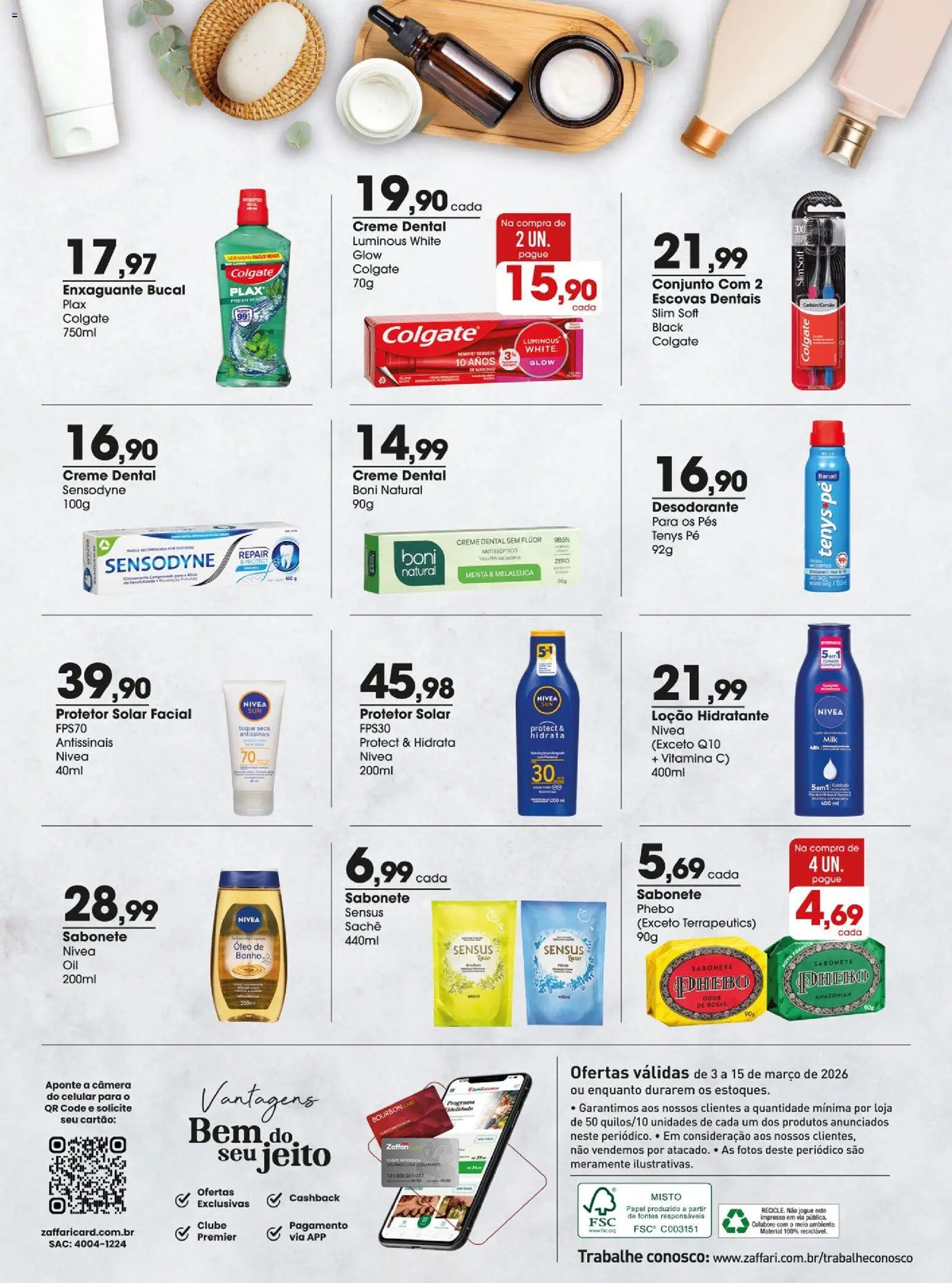 Zaffari Folheto - válido de 03.03.2026 | Página: 22 | Produtos: Celular, Protetor solar, Desodorante, Creme