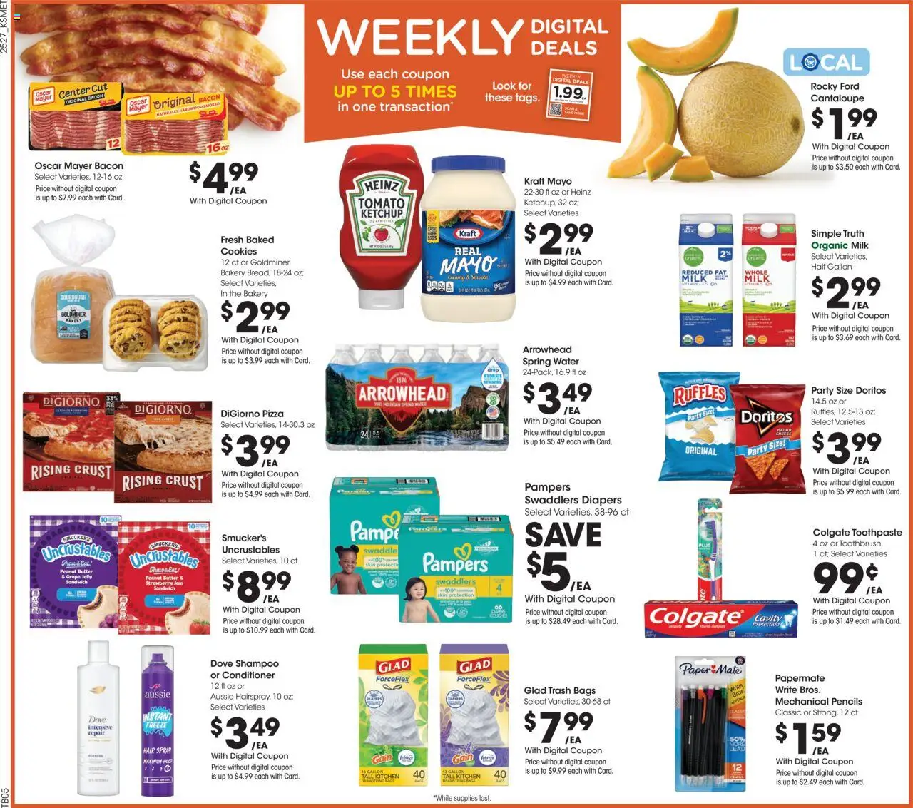 King Soopers Weekly Ad - valid from 06.08.2025 | Page: 2 | Products: Shampoo, Pizza, Cookies, Water
