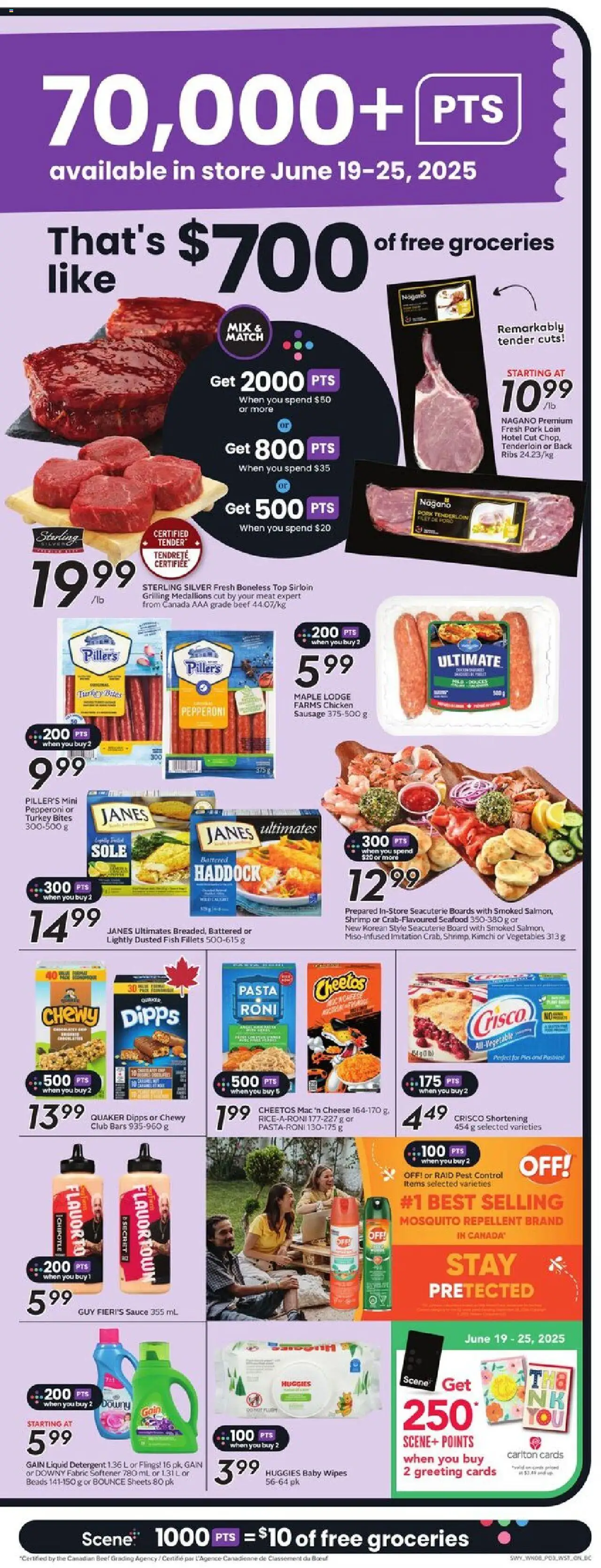 Safeway flyer valid from 19.06.2025 | Page: 7 | Products: Fish, Fabric softener, Detergent, Chicken