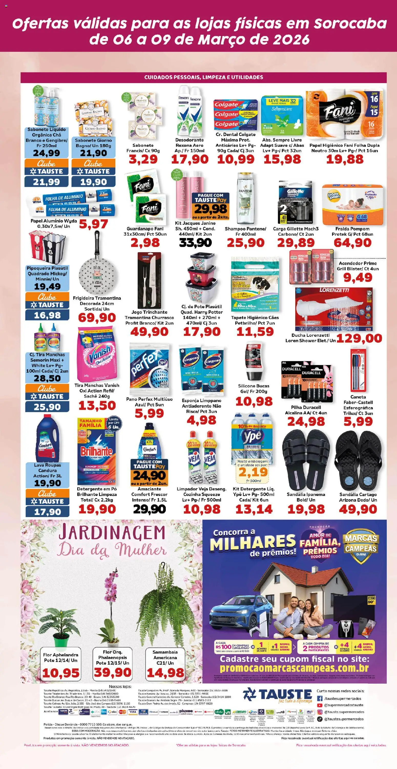 Tauste Folheto - válido de 06.03.2026 | Página: 5 | Produtos: Grill, Tapete higiênico, Sabonete, Vanish