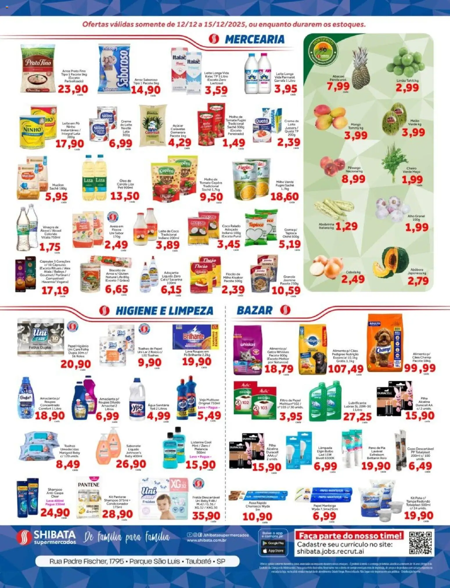 Shibata Folheto - válido de 12.12.2025 | Página: 2 | Produtos: Leite, Faca, Sabonete, Leite de coco